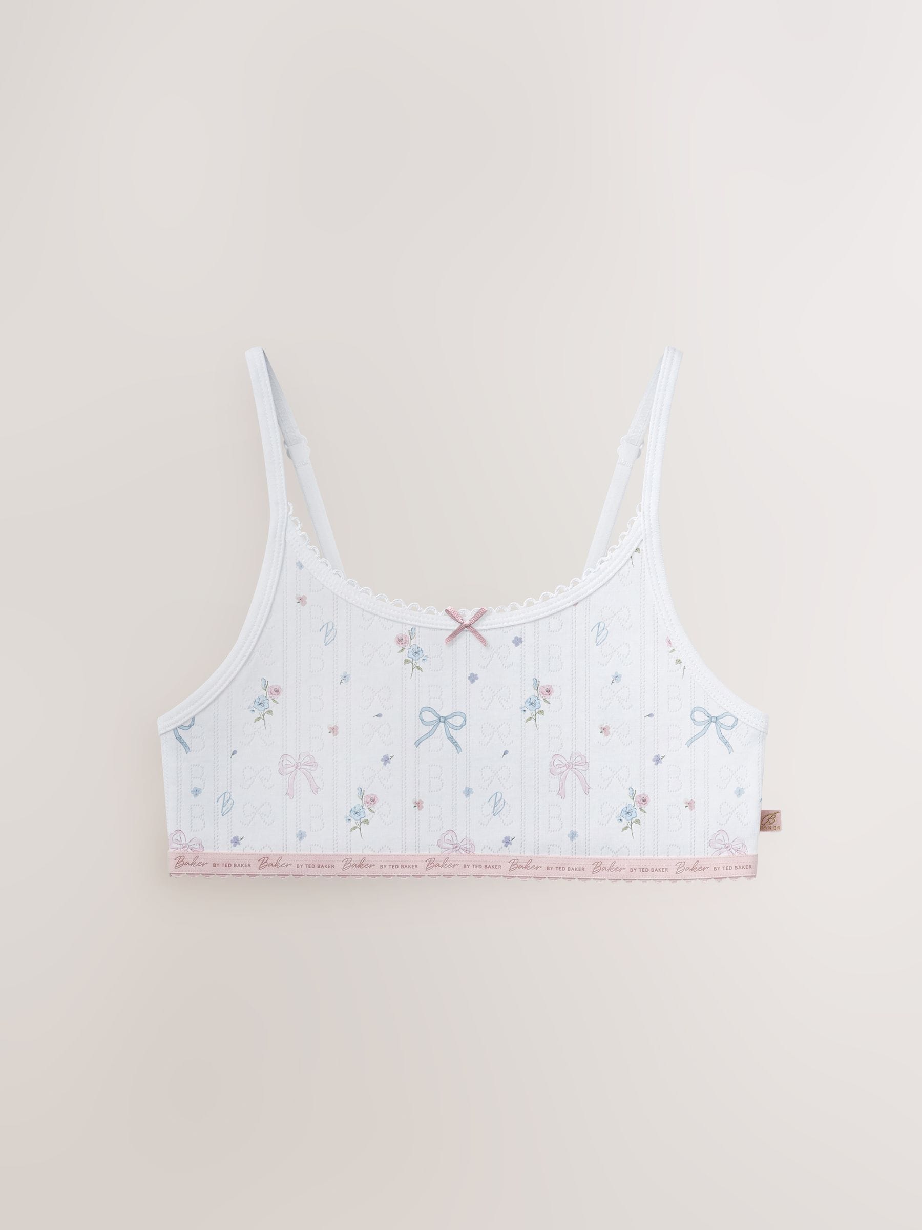 Baker by Ted Baker Multi Pointelle Crop Tops 3 Pack