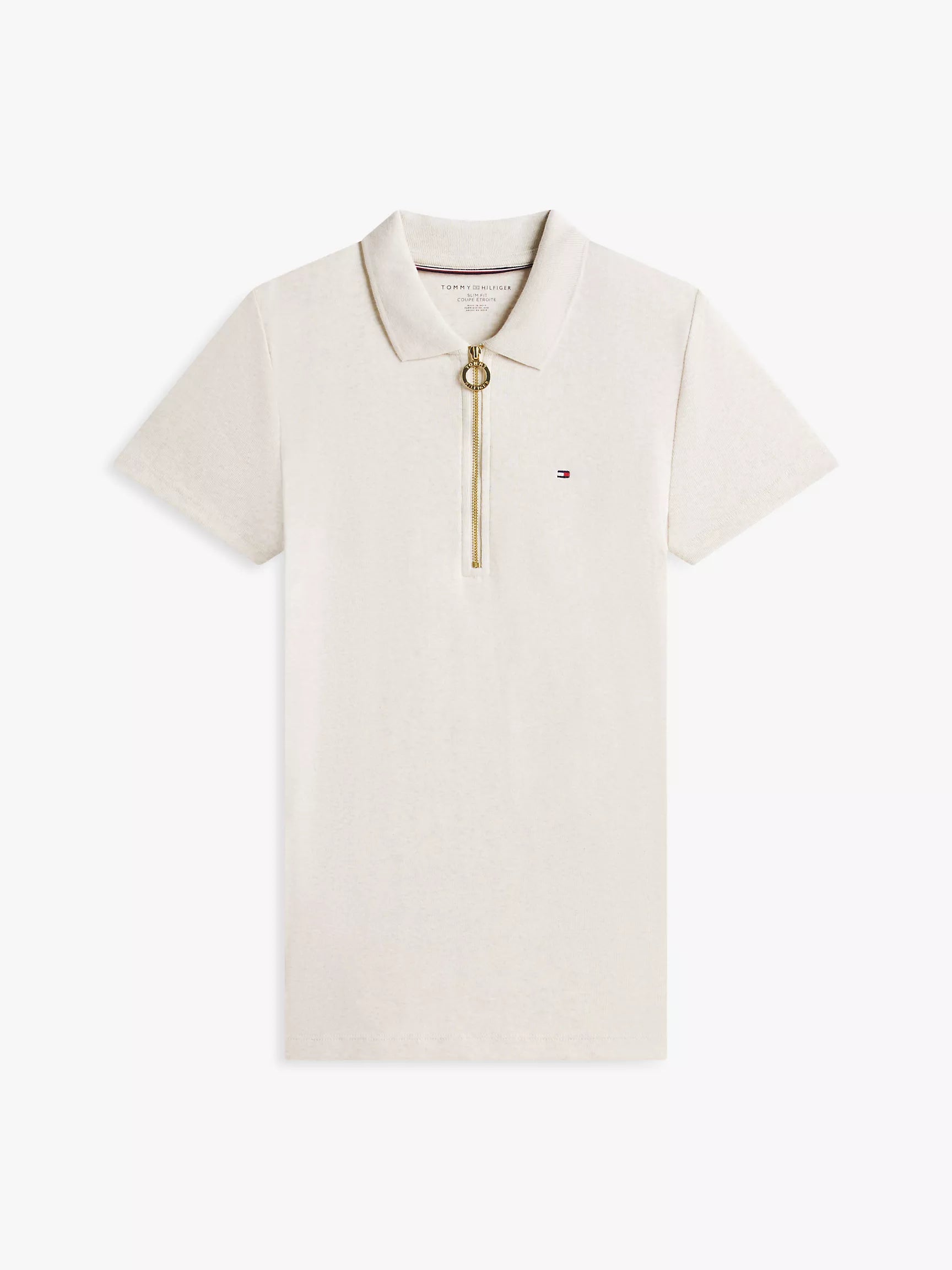 Slim Fit Zip Polo