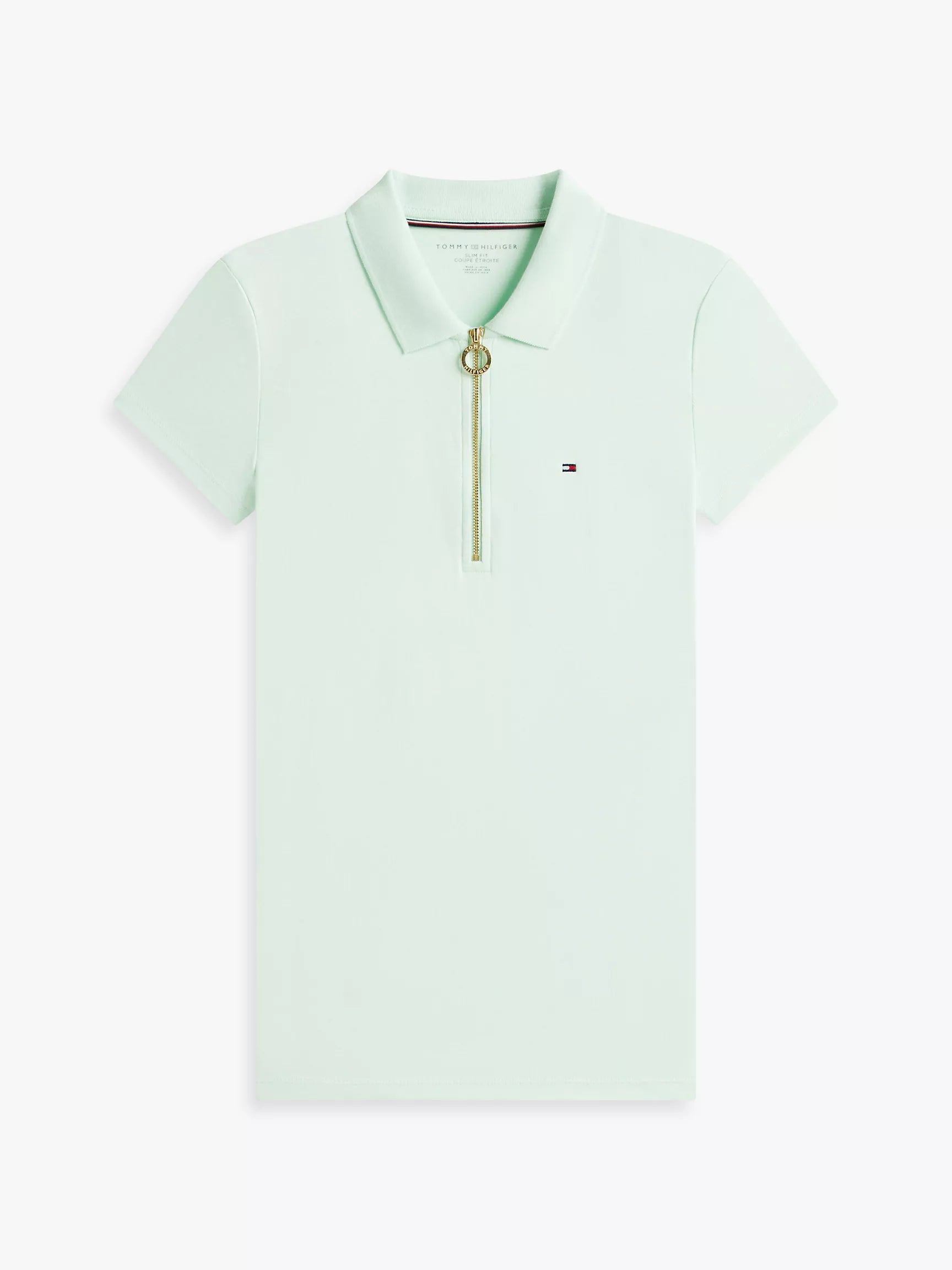 Slim Fit Zip Polo