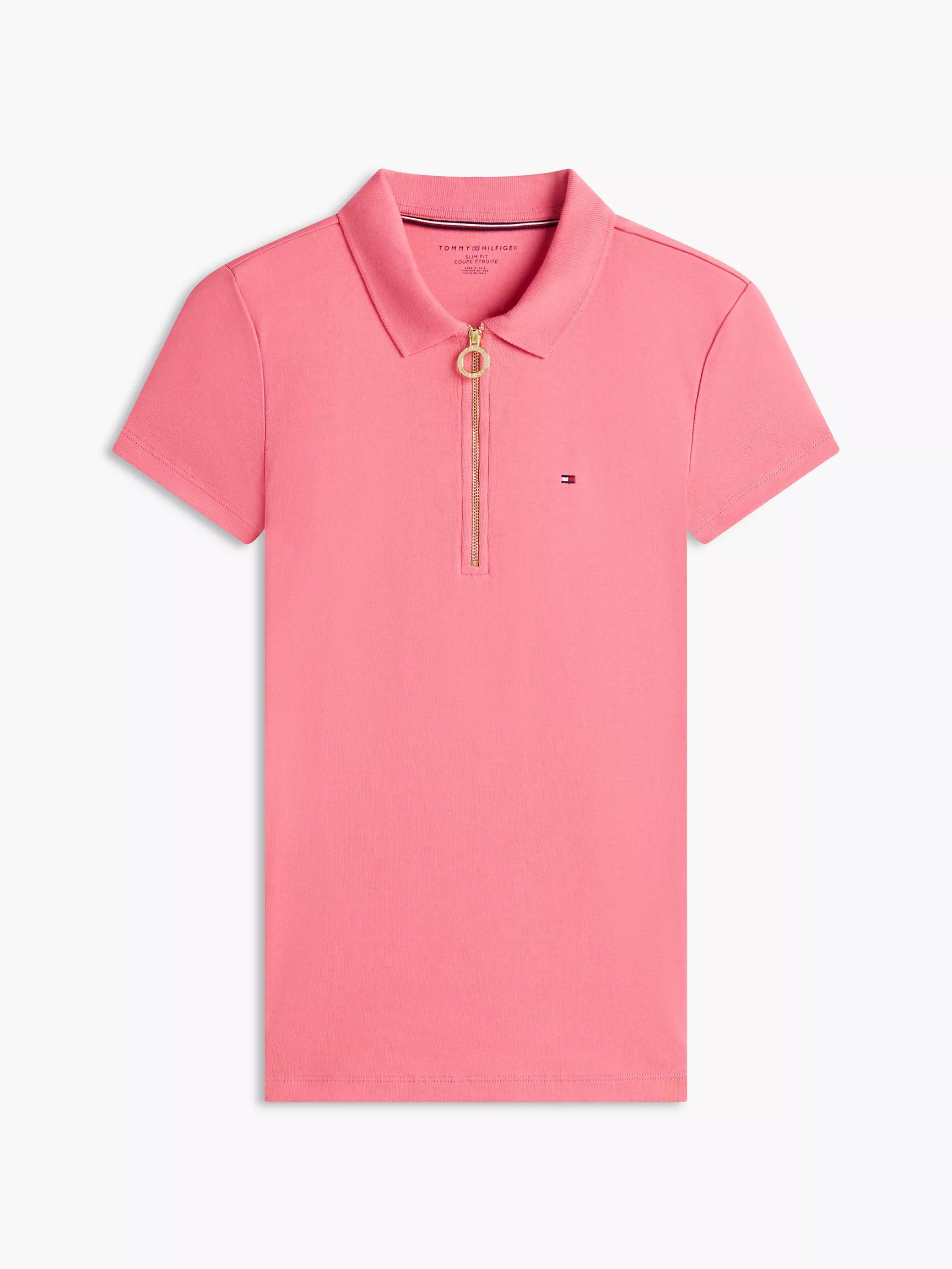 Slim Fit Zip Polo