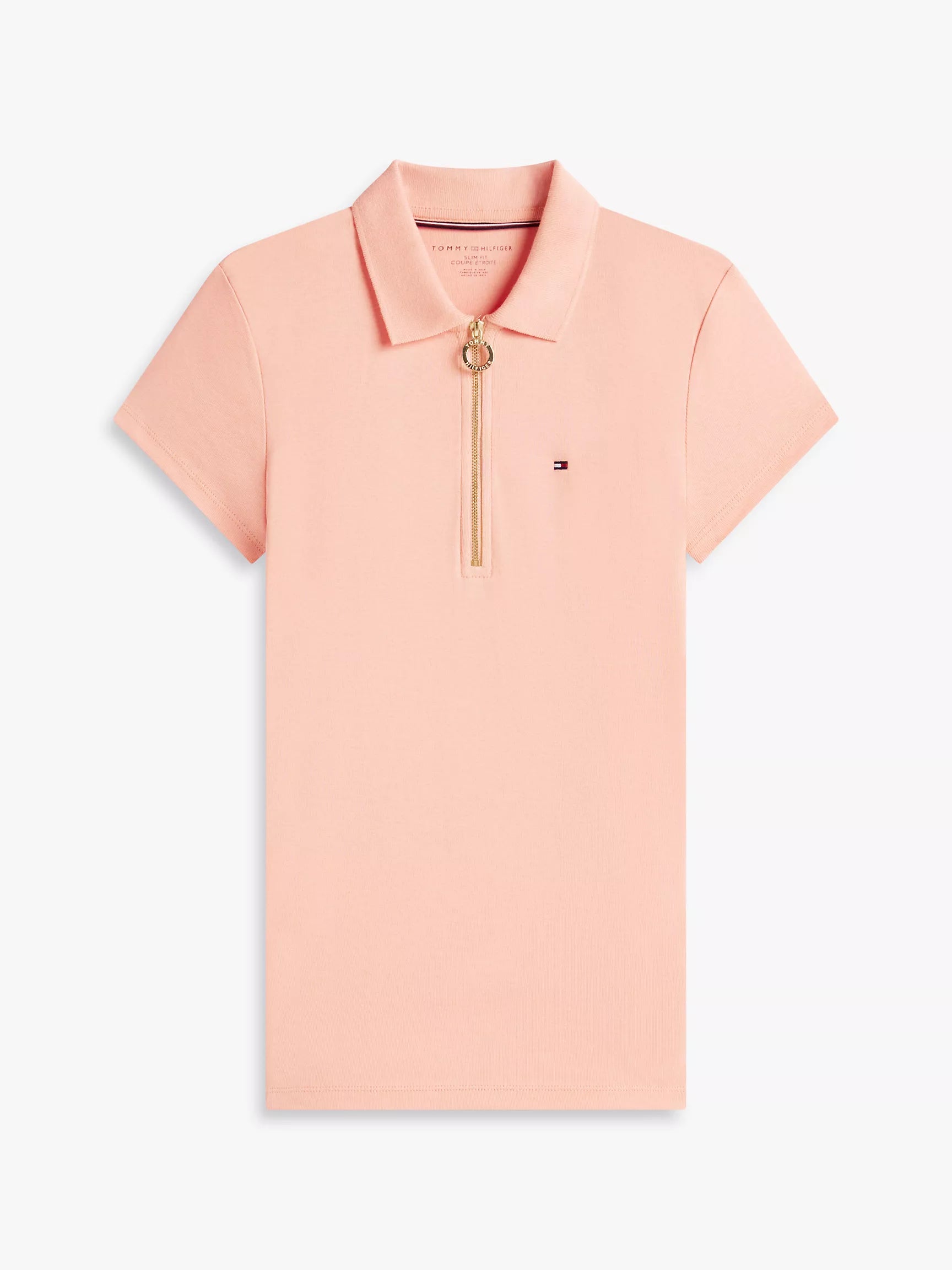 Slim Fit Zip Polo