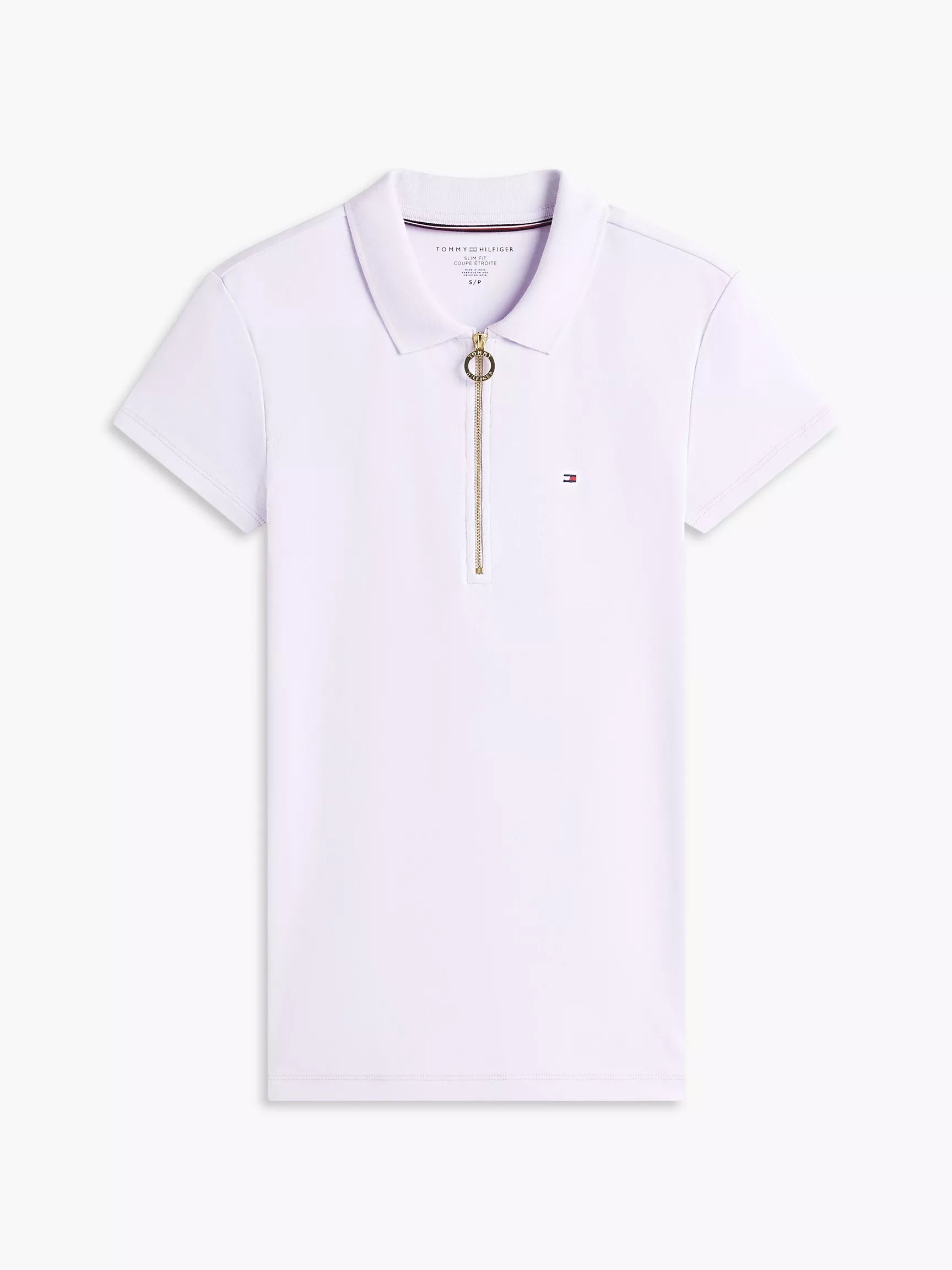 Slim Fit Zip Polo