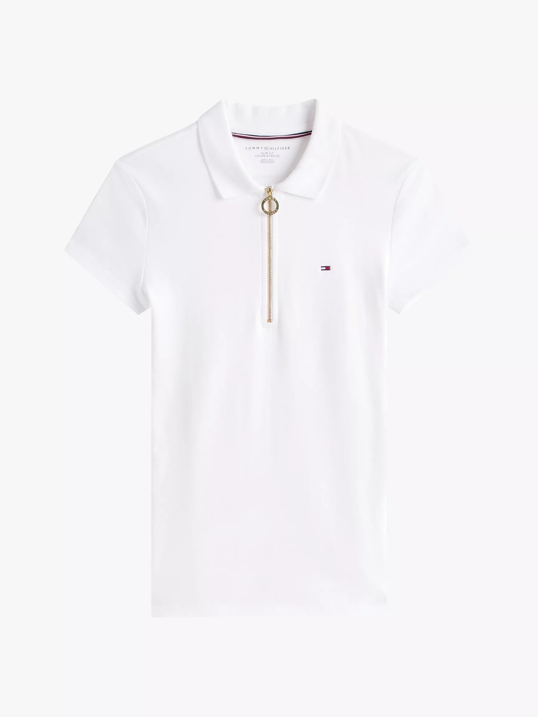 Slim Fit Zip Polo