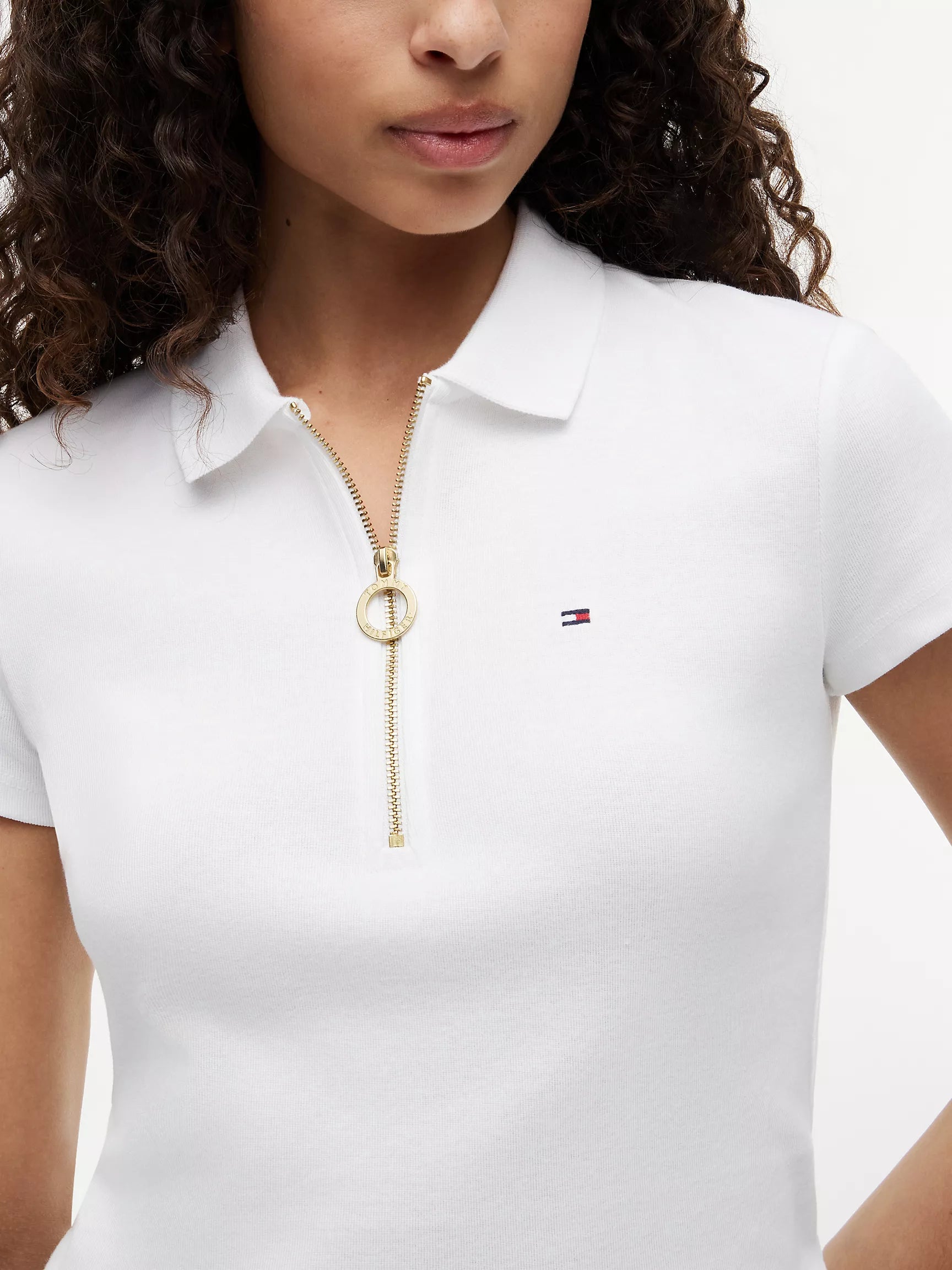 Slim Fit Zip Polo