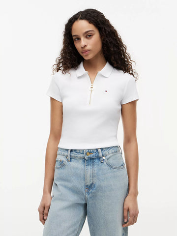 Slim Fit Zip Polo