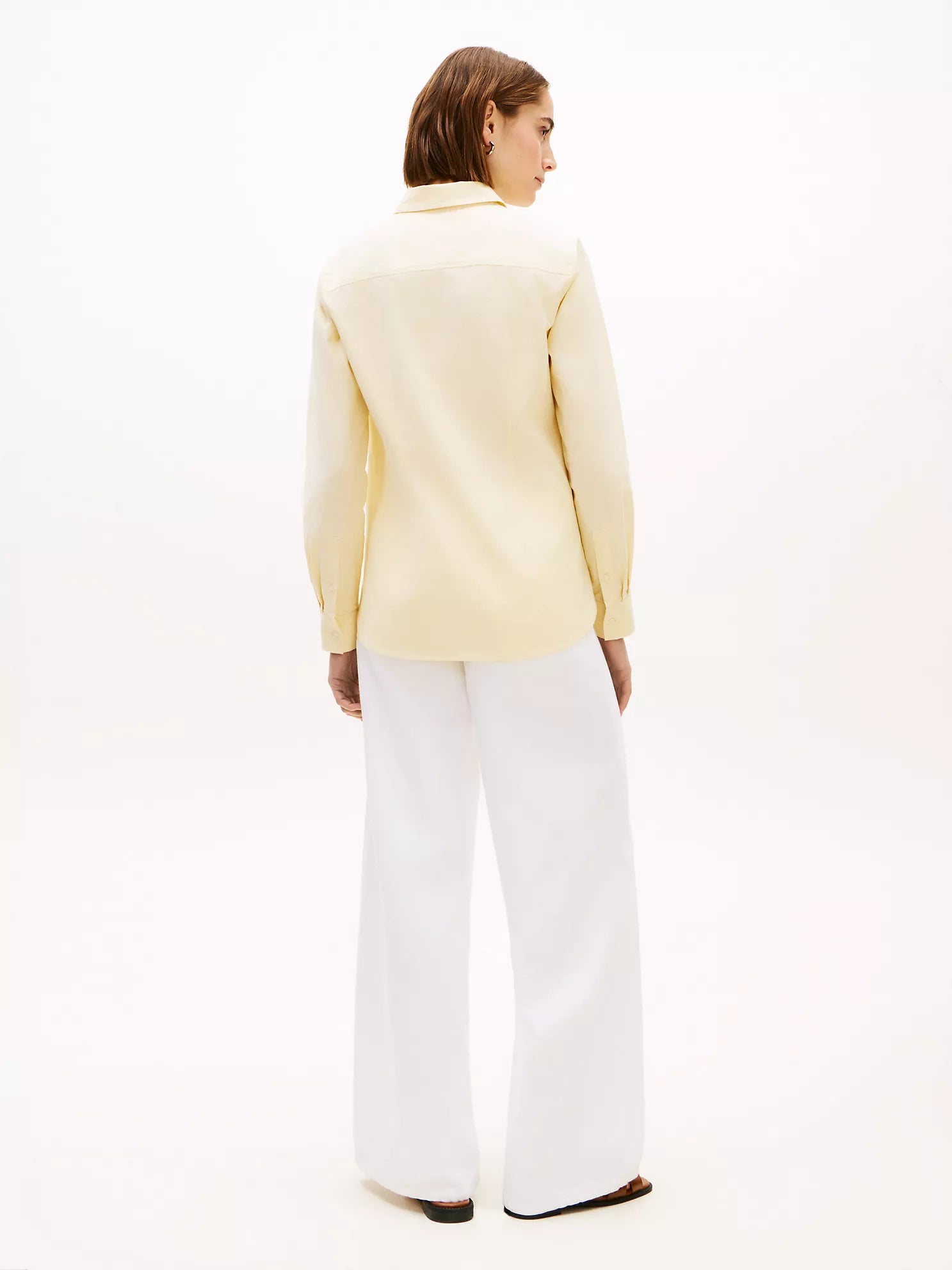 woman Regular Fit Stretch Oxford Shirt Tommy Hilfiger