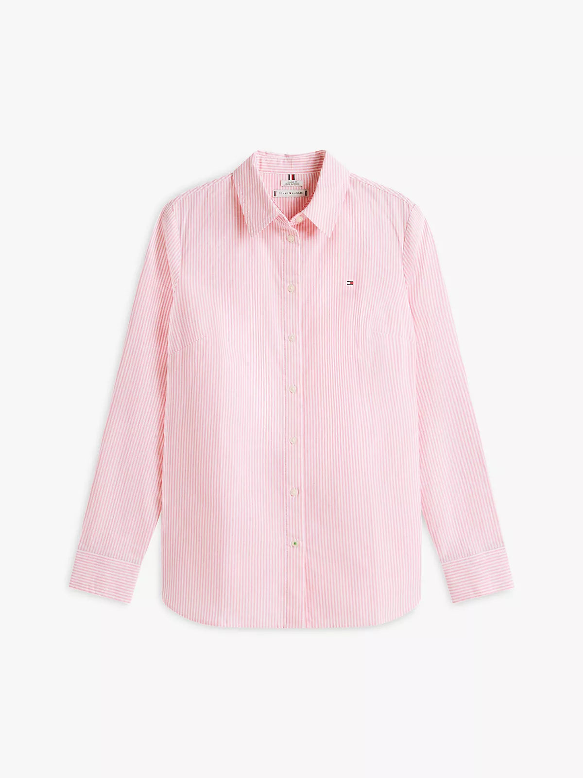 woman Regular Fit Stripe Stretch Oxford Shirt Tommy Hilfiger