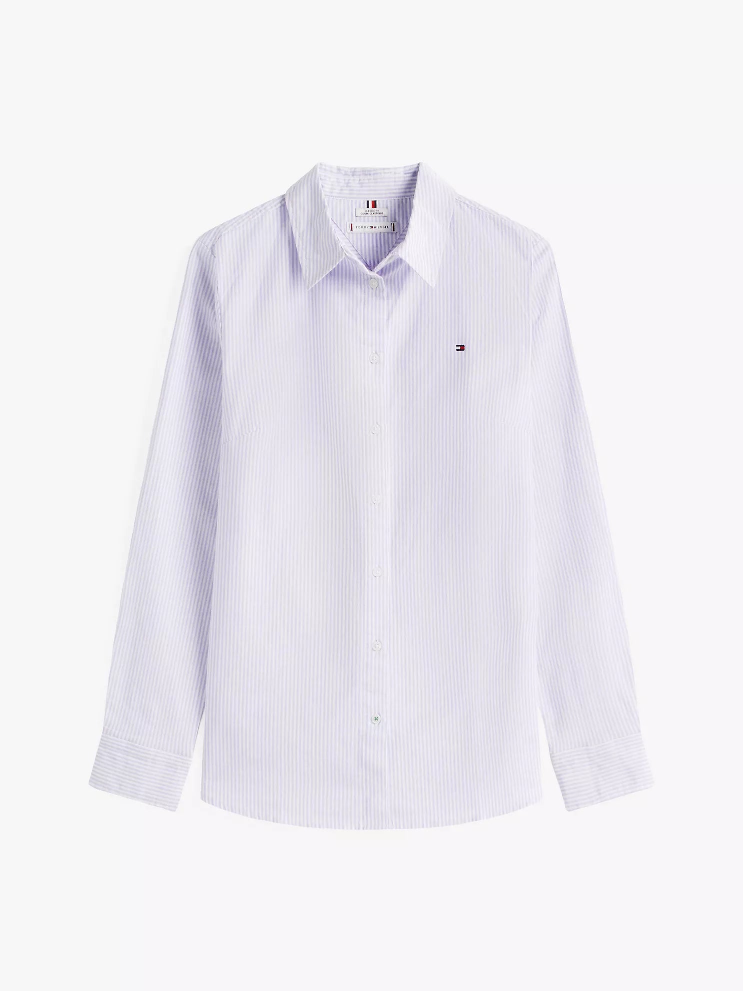 woman Regular Fit Stripe Stretch Oxford Shirt Tommy Hilfiger