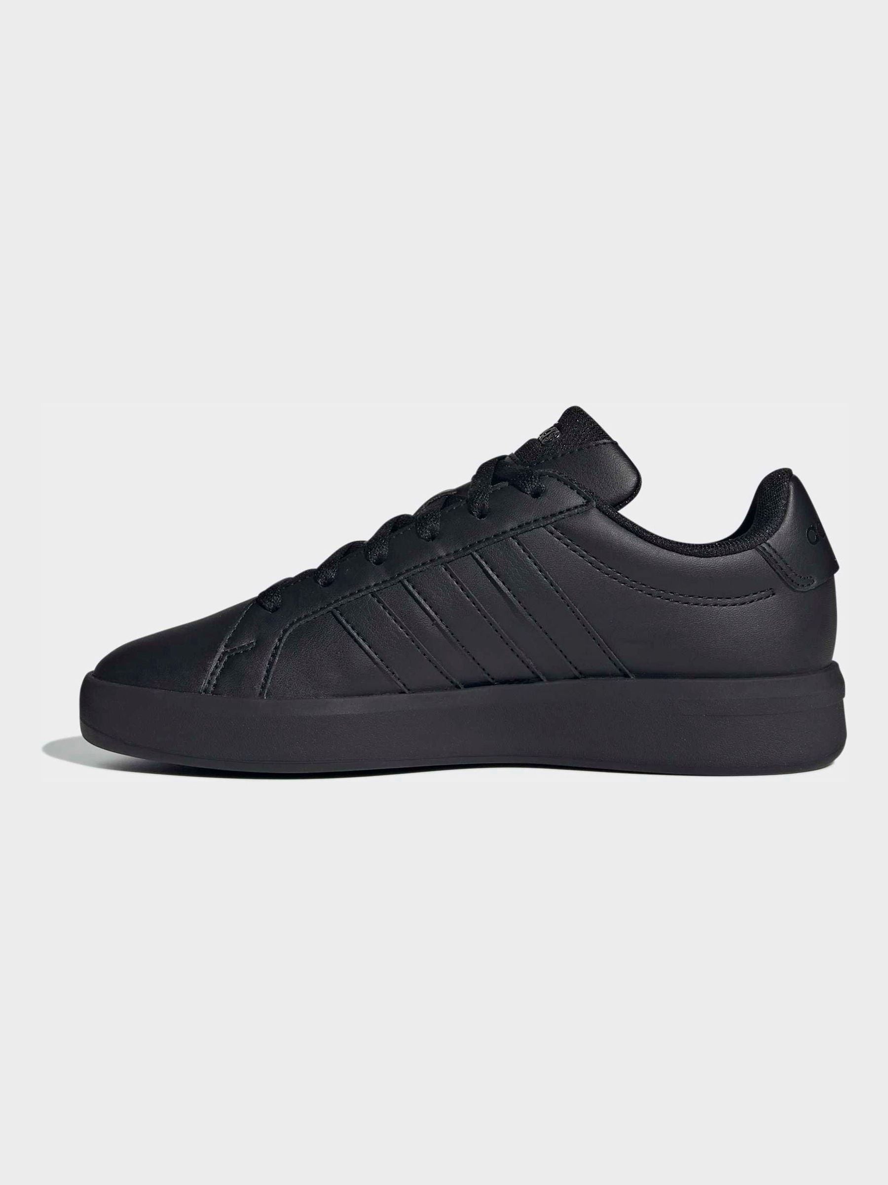 adidas Black Grand Court 3.0 Junior Trainers