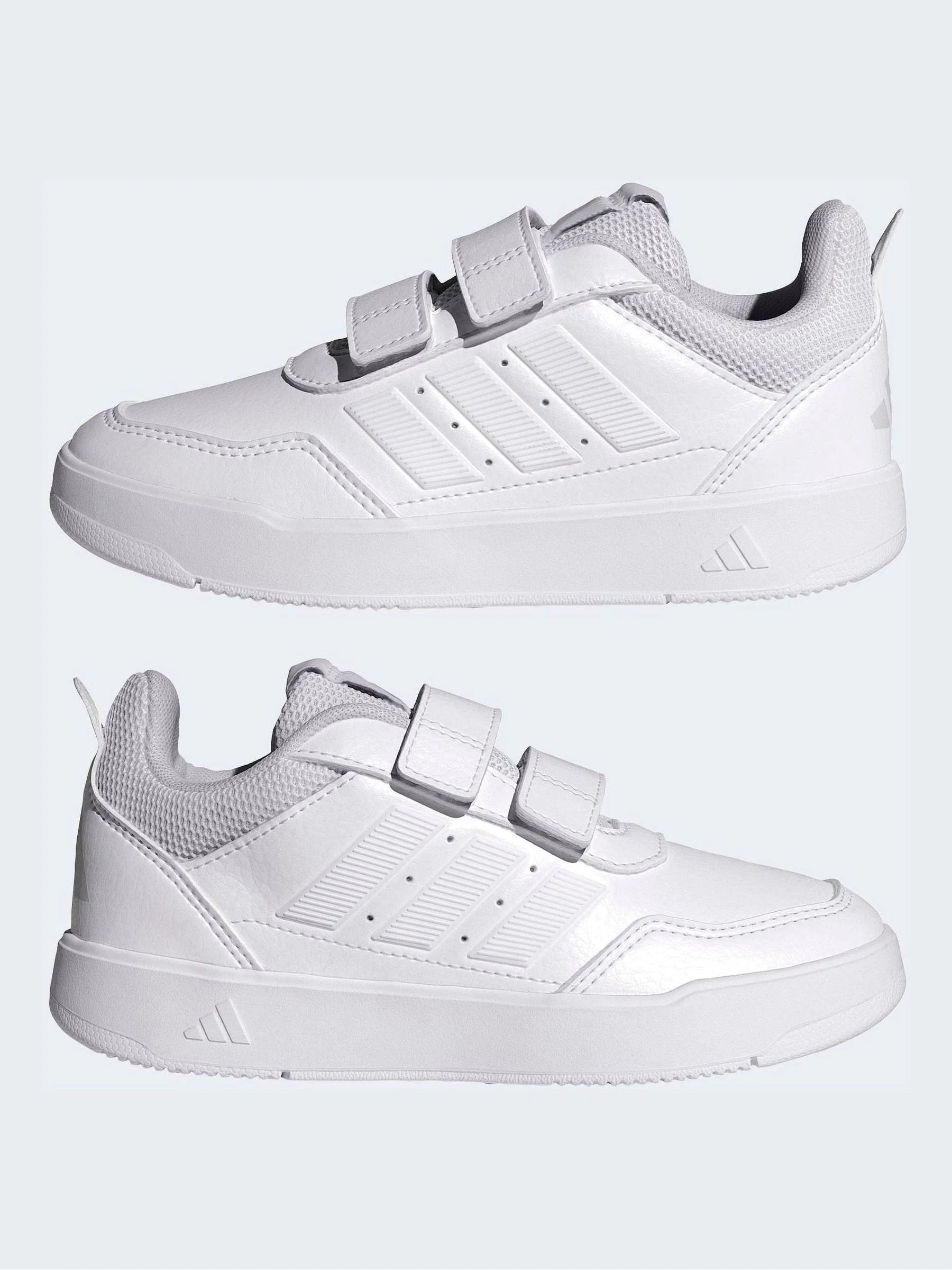 adidas White Hook and Loop Tensaur Sport 3.0 Junior Trainers