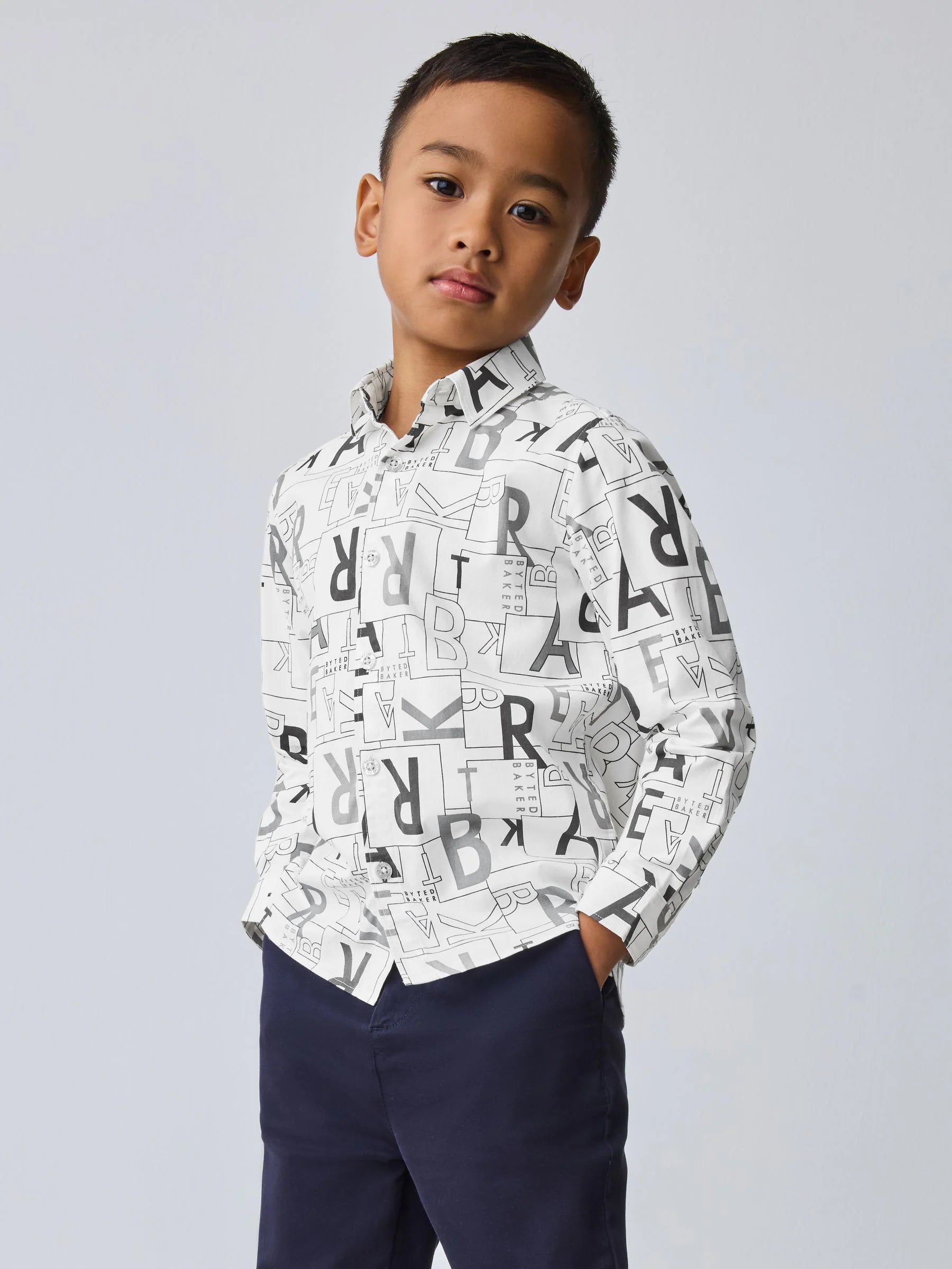 Baker by Ted Baker White Printed Shirt