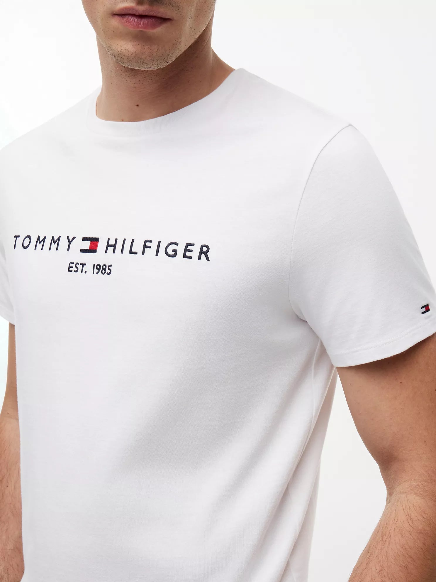 Tommy Hilfiger Embroidered Tommy Logo T-Shirt men