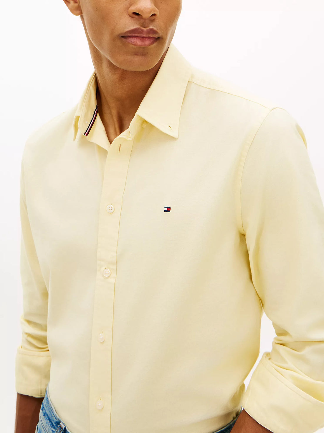 Men Regular Fit Stretch Oxford Shirt Tommy Hilfiger