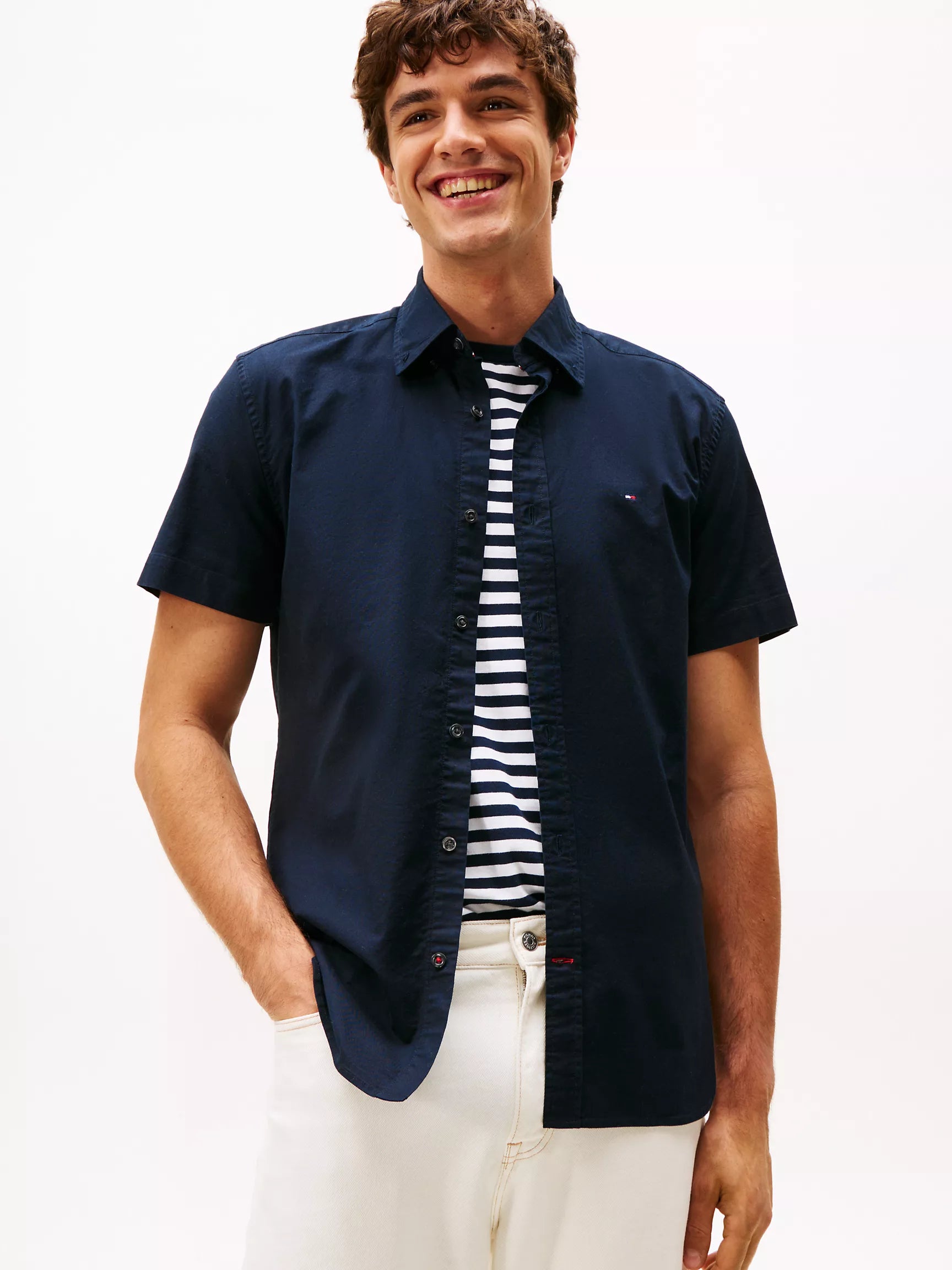Regular Fit Short-Sleeve Oxford Shirt
