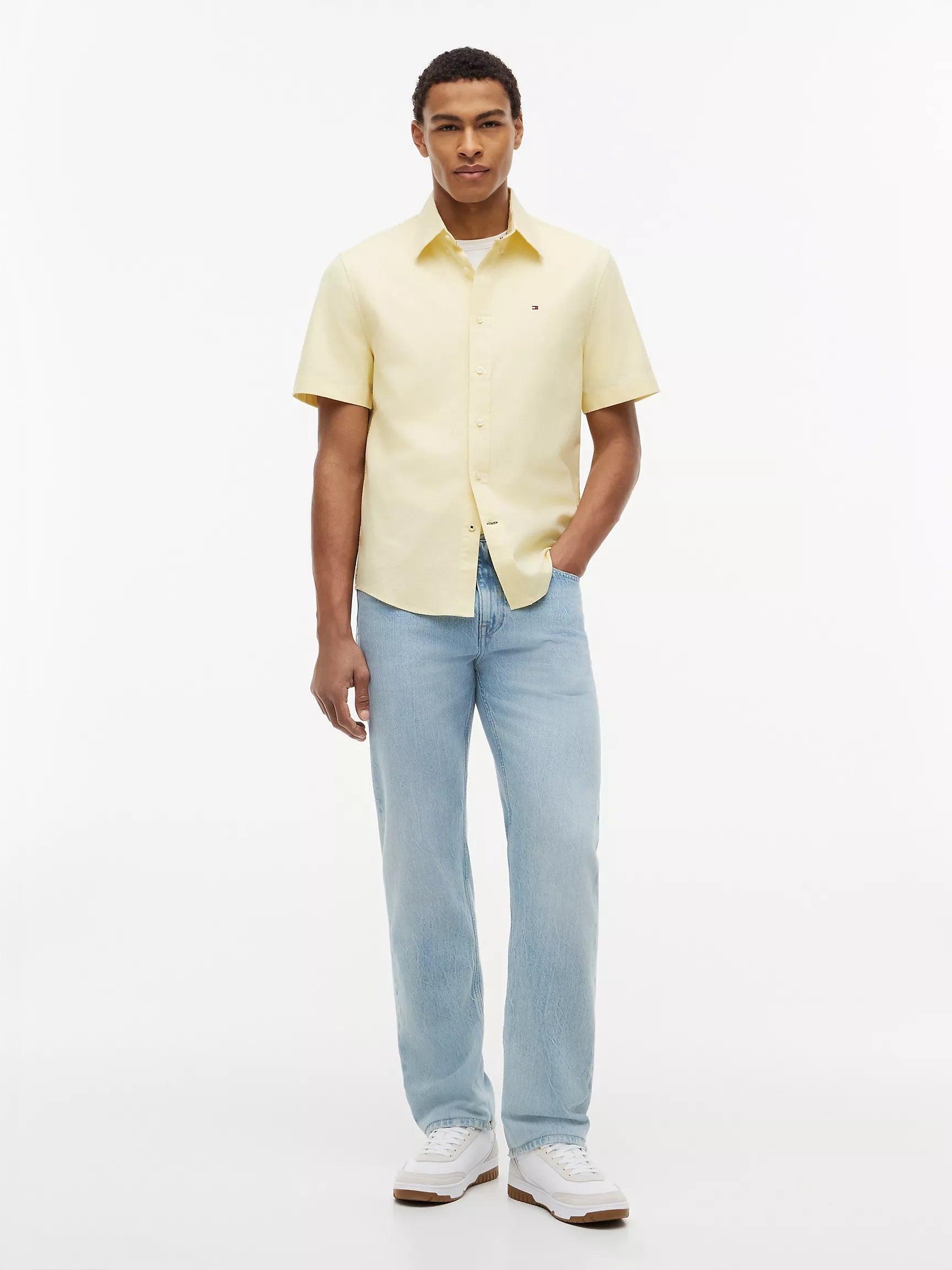 Regular Fit Short-Sleeve Oxford Shirt