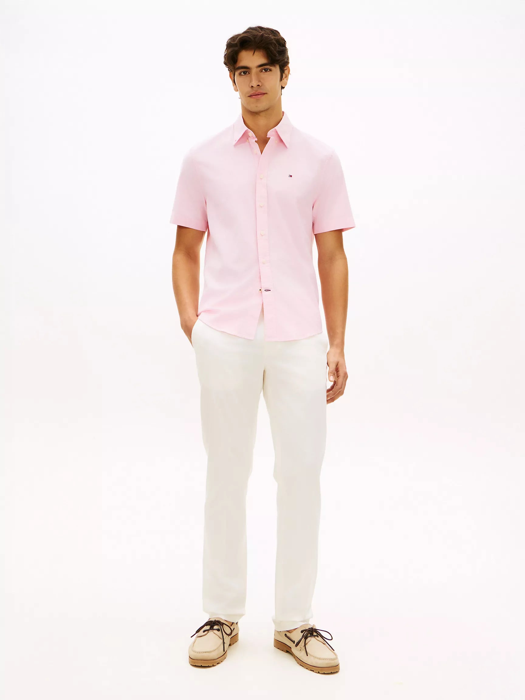 Regular Fit Short-Sleeve Oxford Shirt
