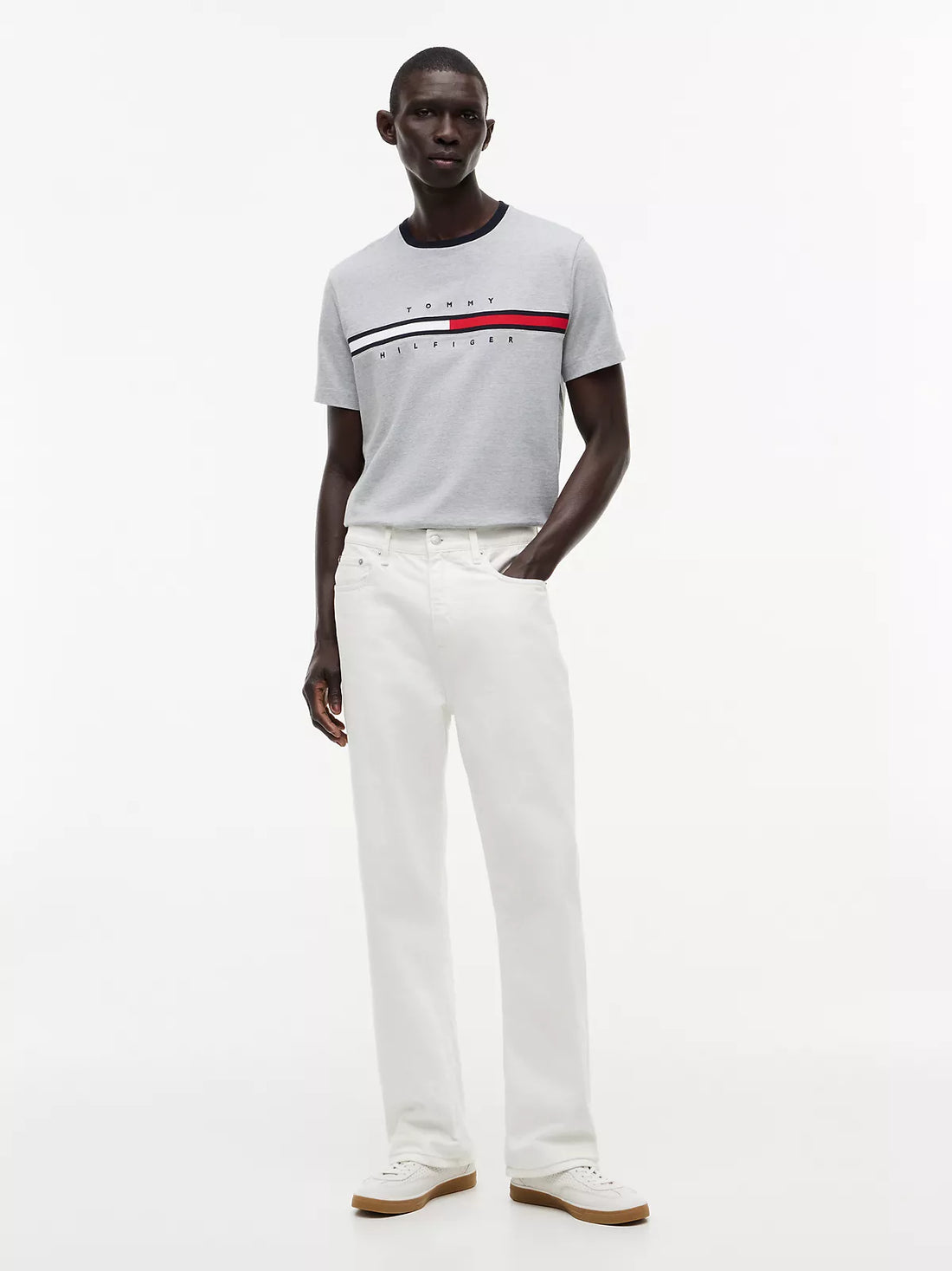 Tommy Hilfiger Embroidered Flag Logo T-Shirt men