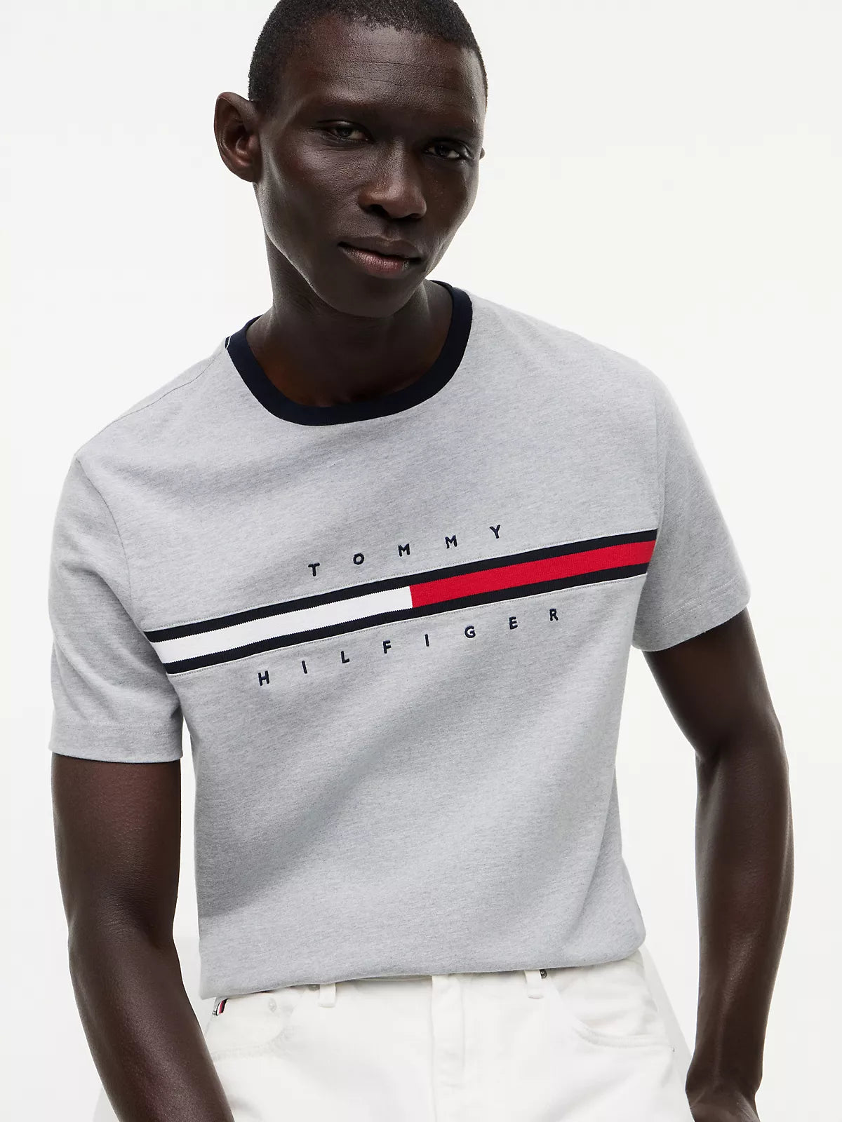 Tommy Hilfiger Embroidered Flag Logo T-Shirt men