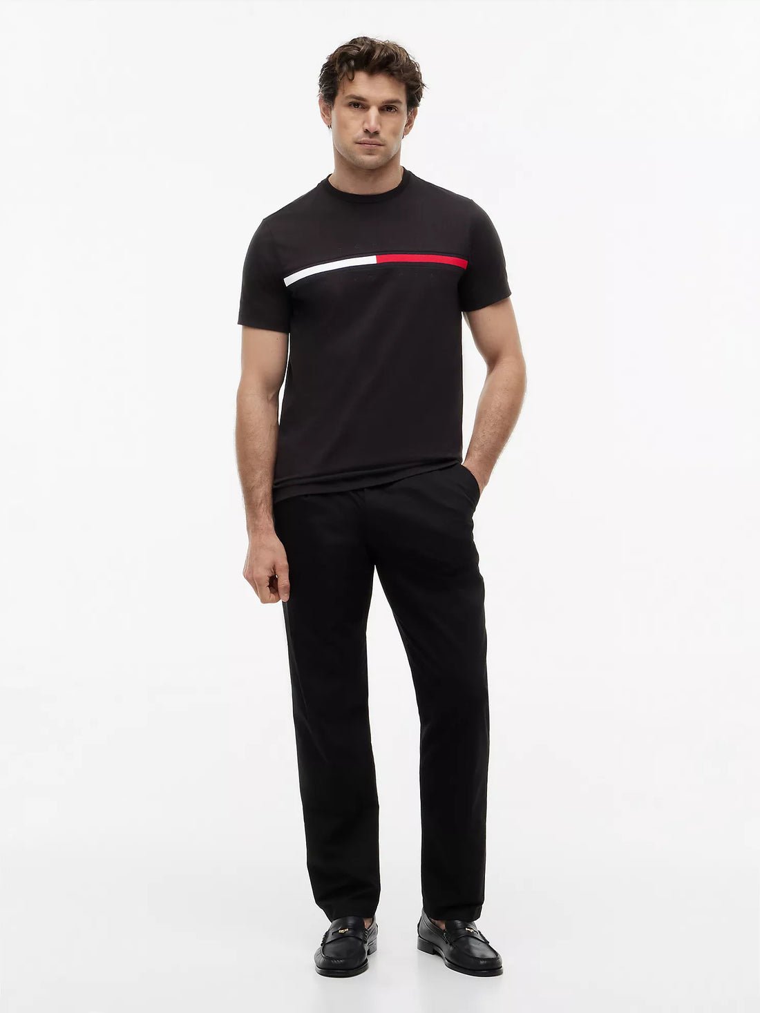 Tommy Hilfiger Embroidered Flag Logo T-Shirt men