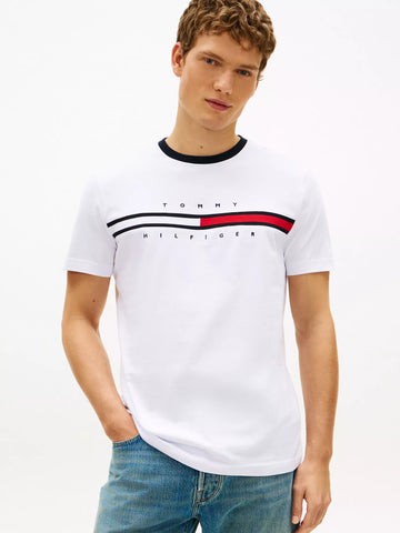 Tommy Hilfiger Embroidered Flag Logo T-Shirt men