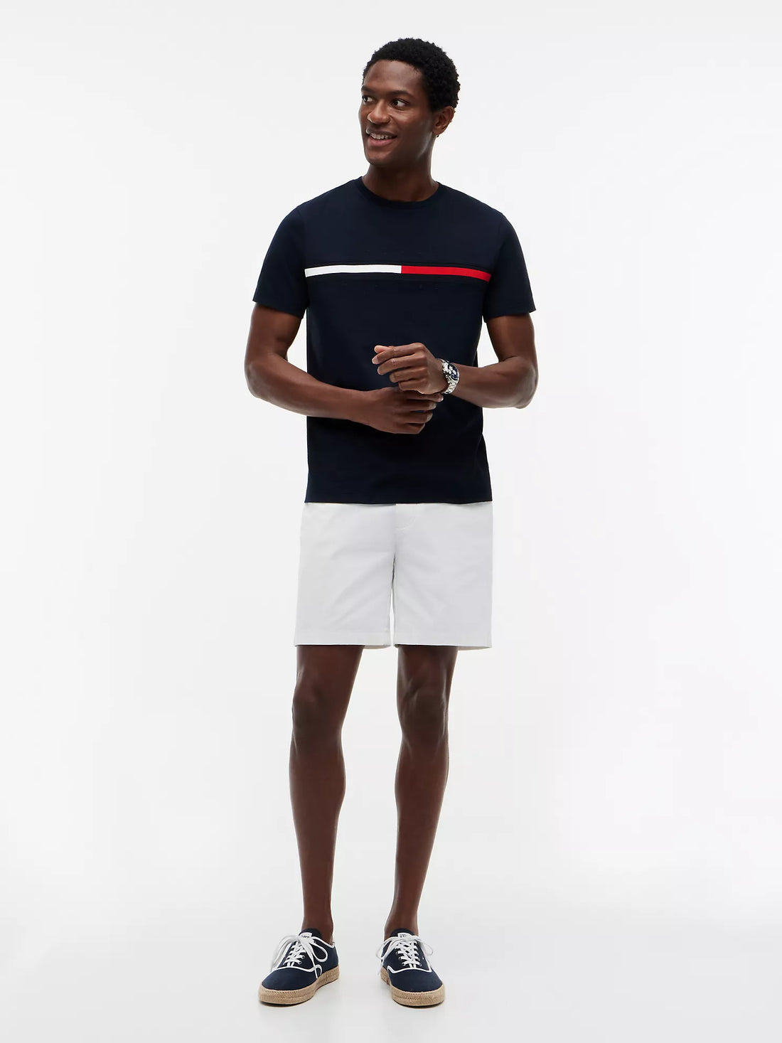 Tommy Hilfiger Embroidered Flag Logo T-Shirt men