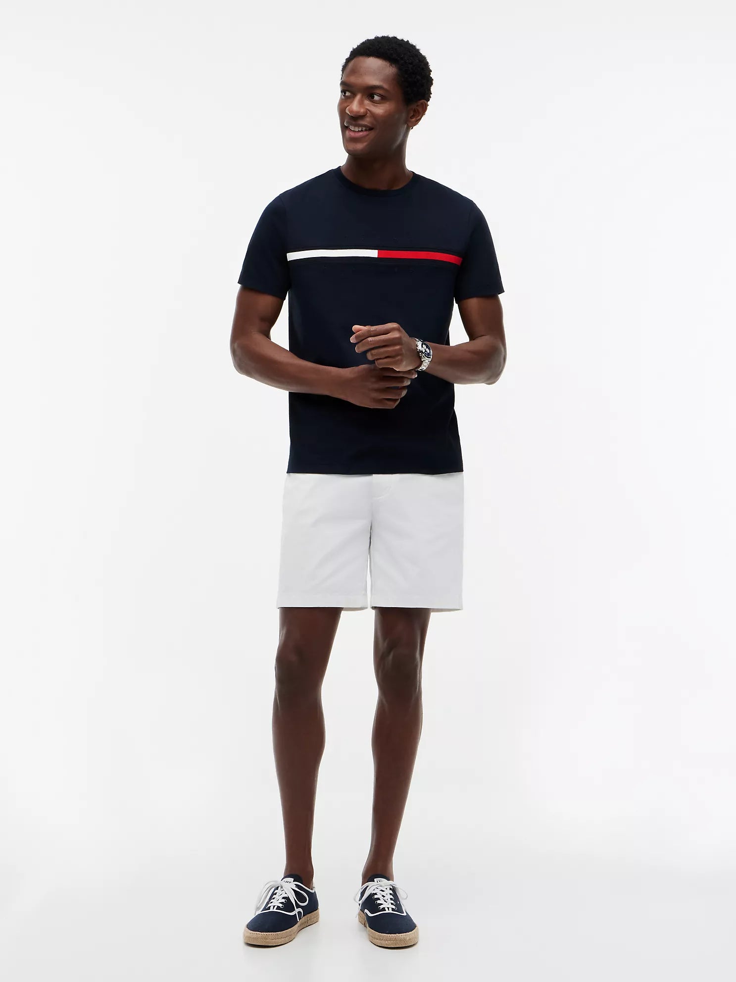 Tommy Hilfiger Embroidered Flag Logo T-Shirt XL