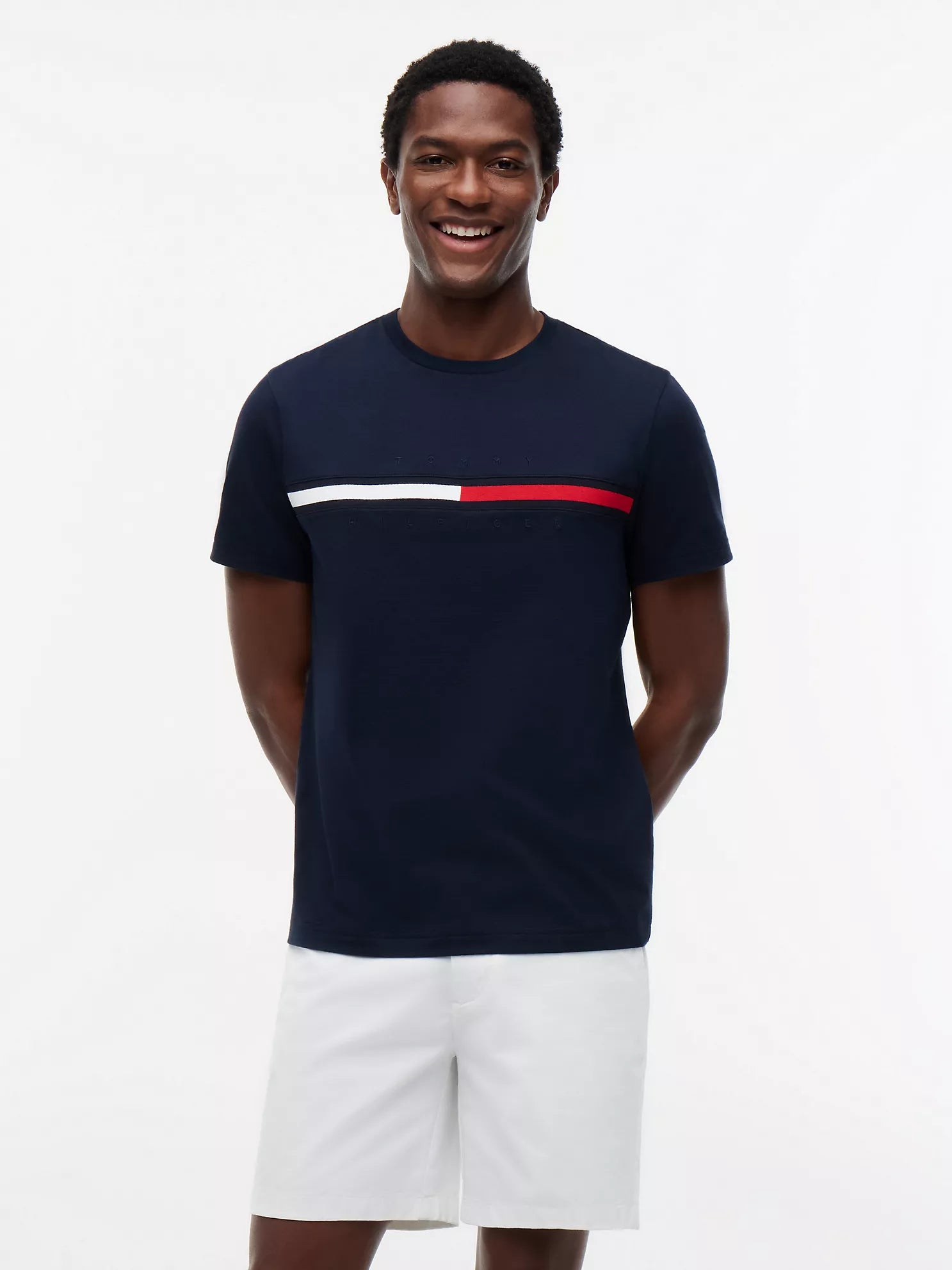 Tommy Hilfiger Embroidered Flag Logo T-Shirt XL