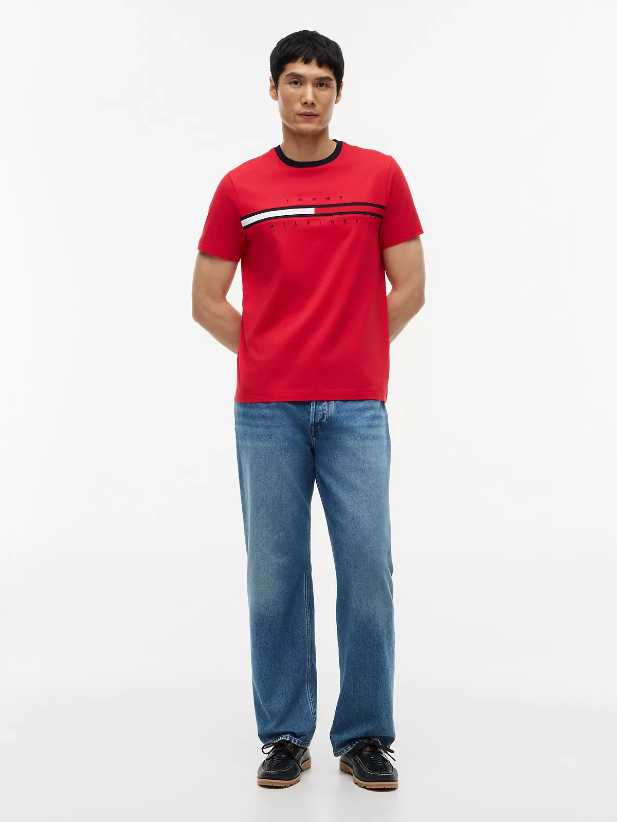 Tommy Hilfiger Embroidered Flag Logo T-Shirt XL