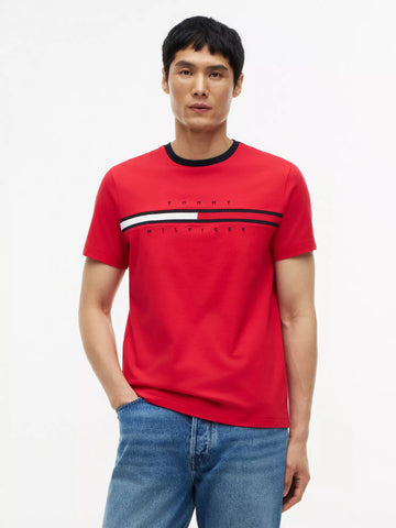 Tommy Hilfiger Embroidered Flag Logo T-Shirt XL