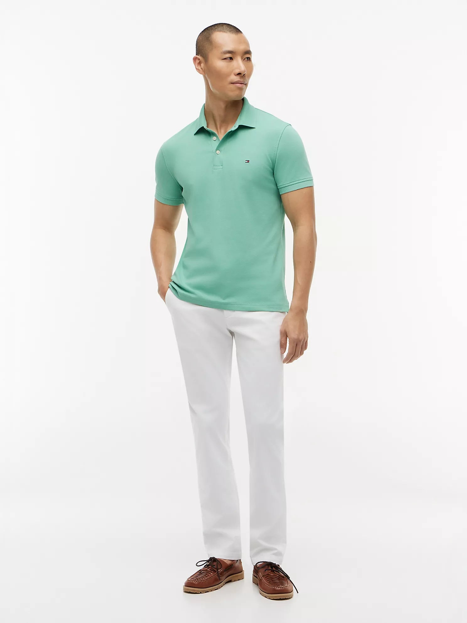 Tommy Hilfiger Slim Fit Stretch Pique Polo MEN