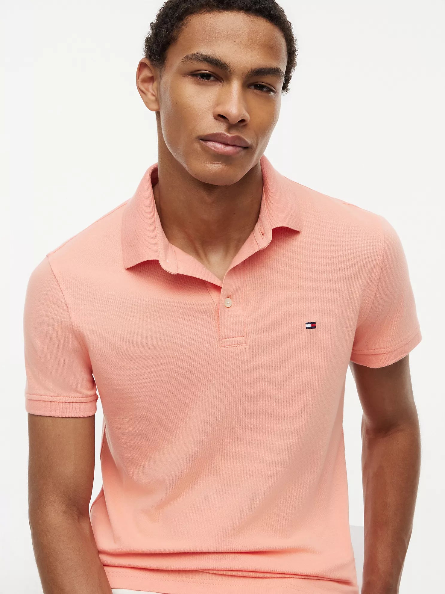 Tommy Hilfiger Slim Fit Stretch Pique Polo men