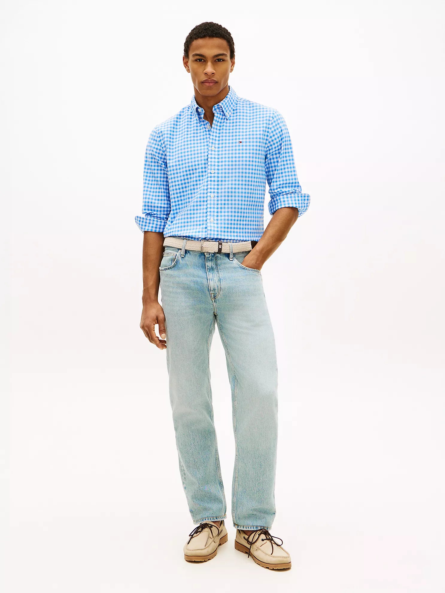 Regular Fit Gingham Oxford Shirt XL