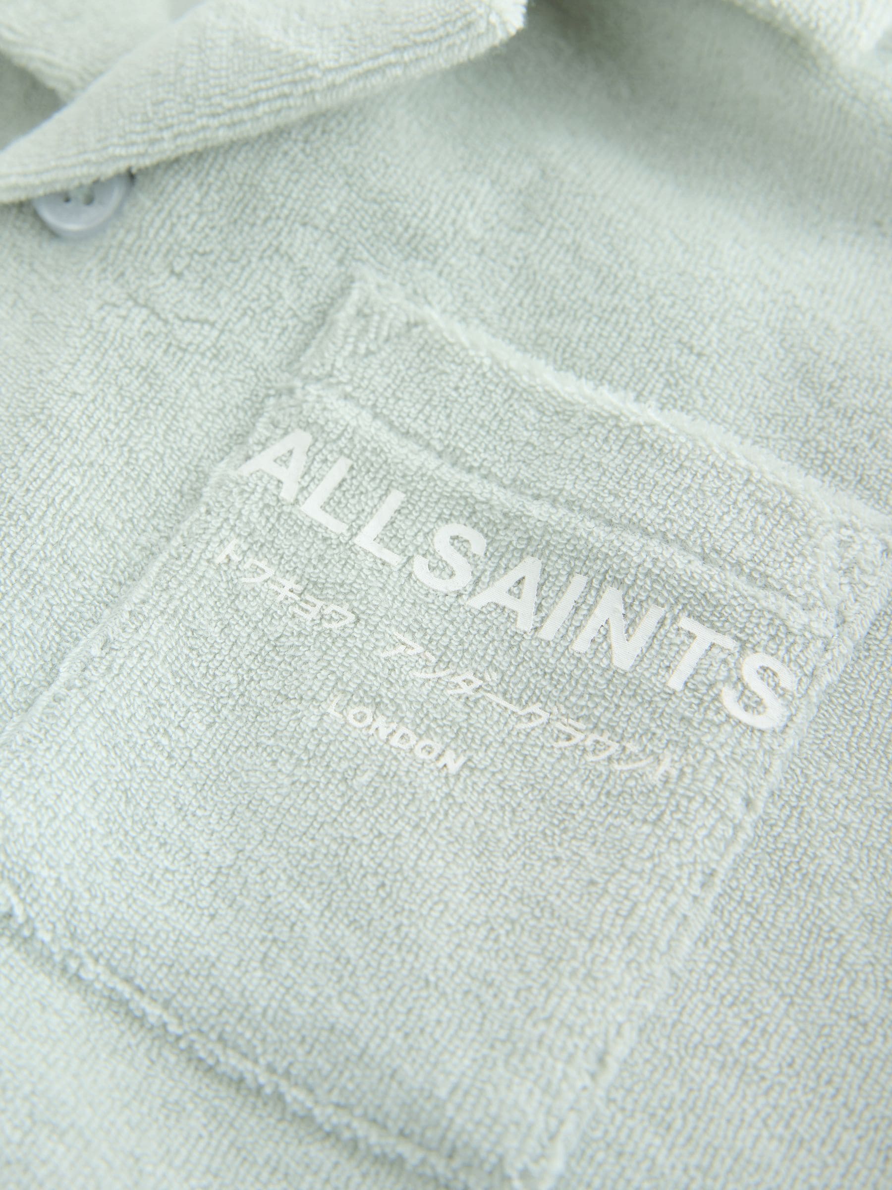smALLSAINTS Light Green Underground Towelling Shirt and Shorts Set