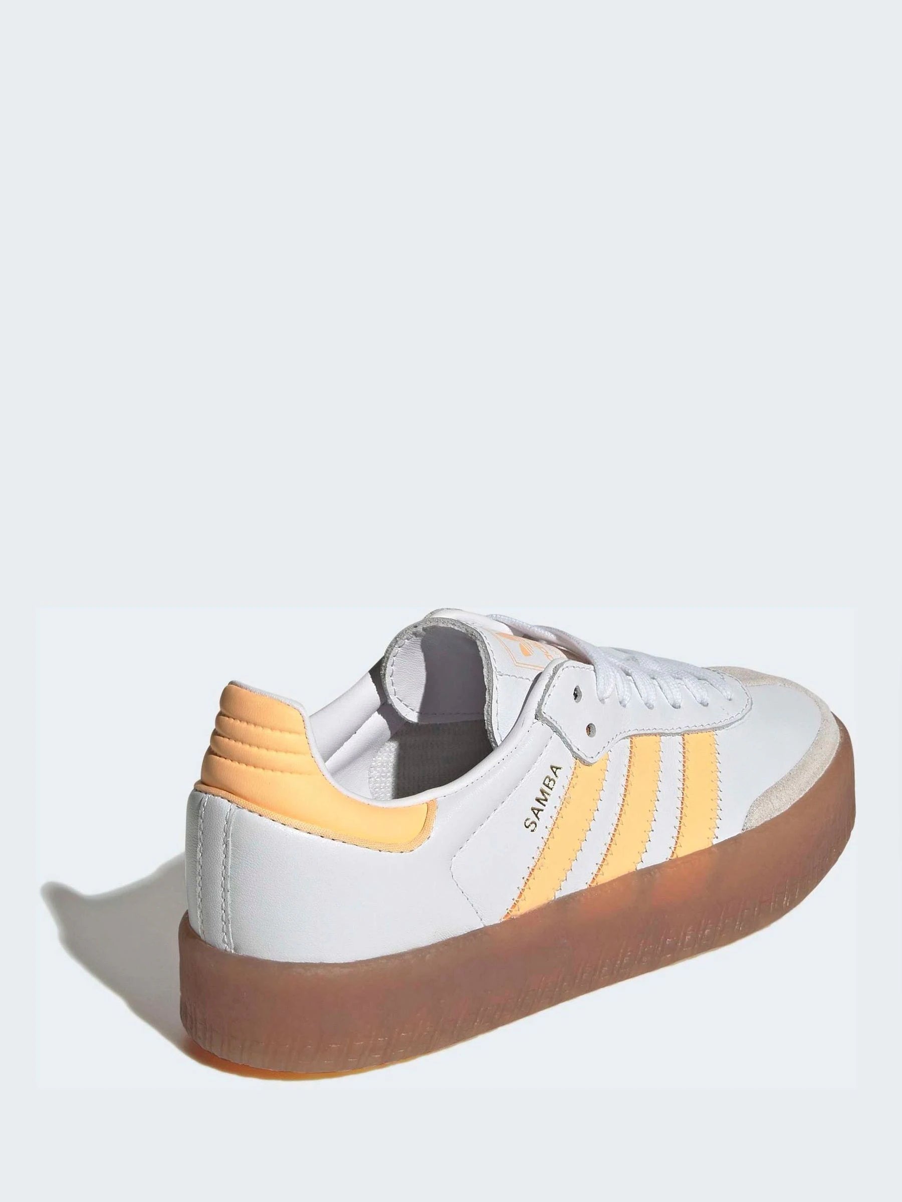 adidas Originals White/Yellow Sambae Junior Trainers