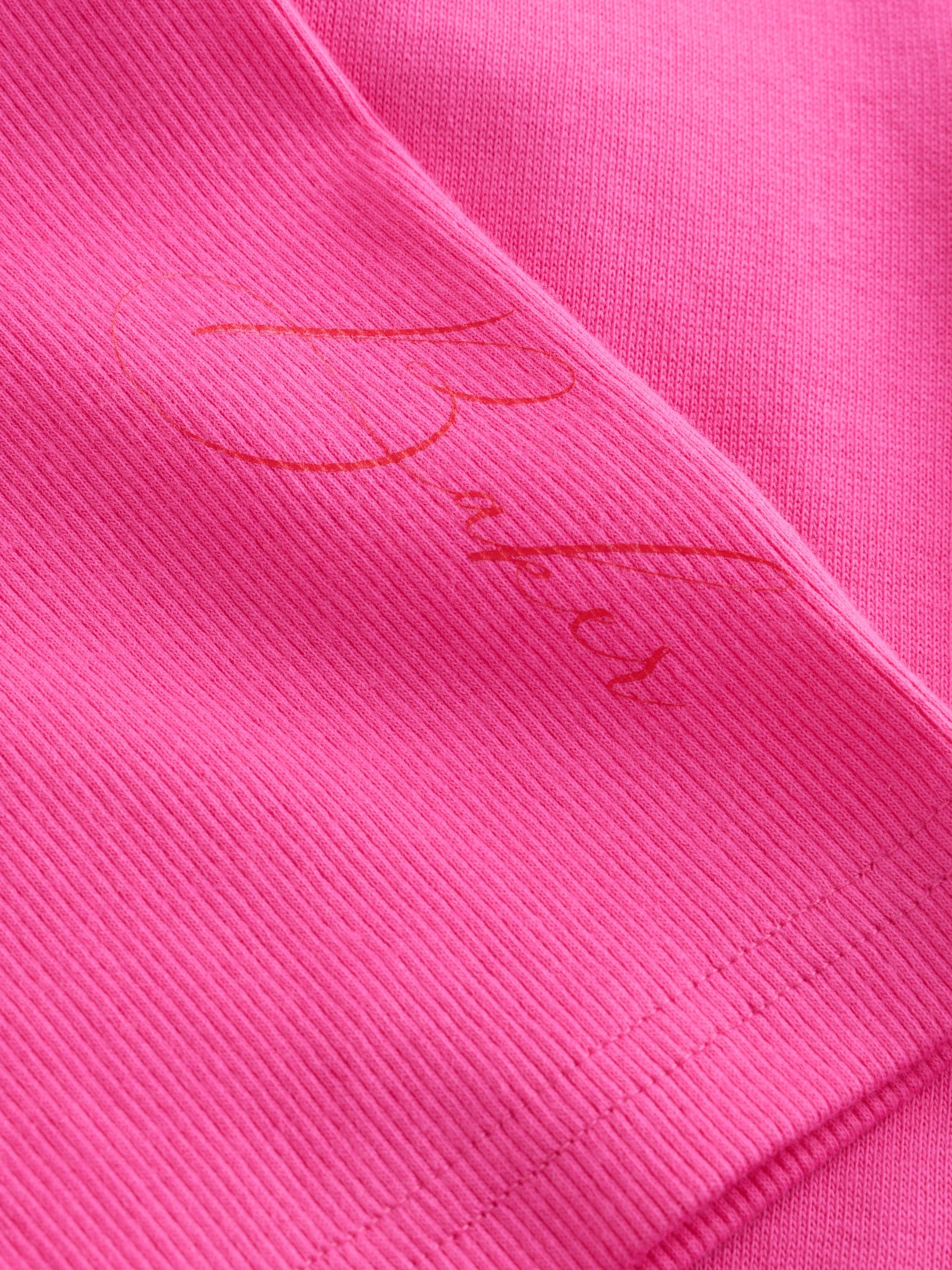 Baker by Ted Baker 2 Piece Oversized Script Pink Hoodie & Cycle Shorts Set
