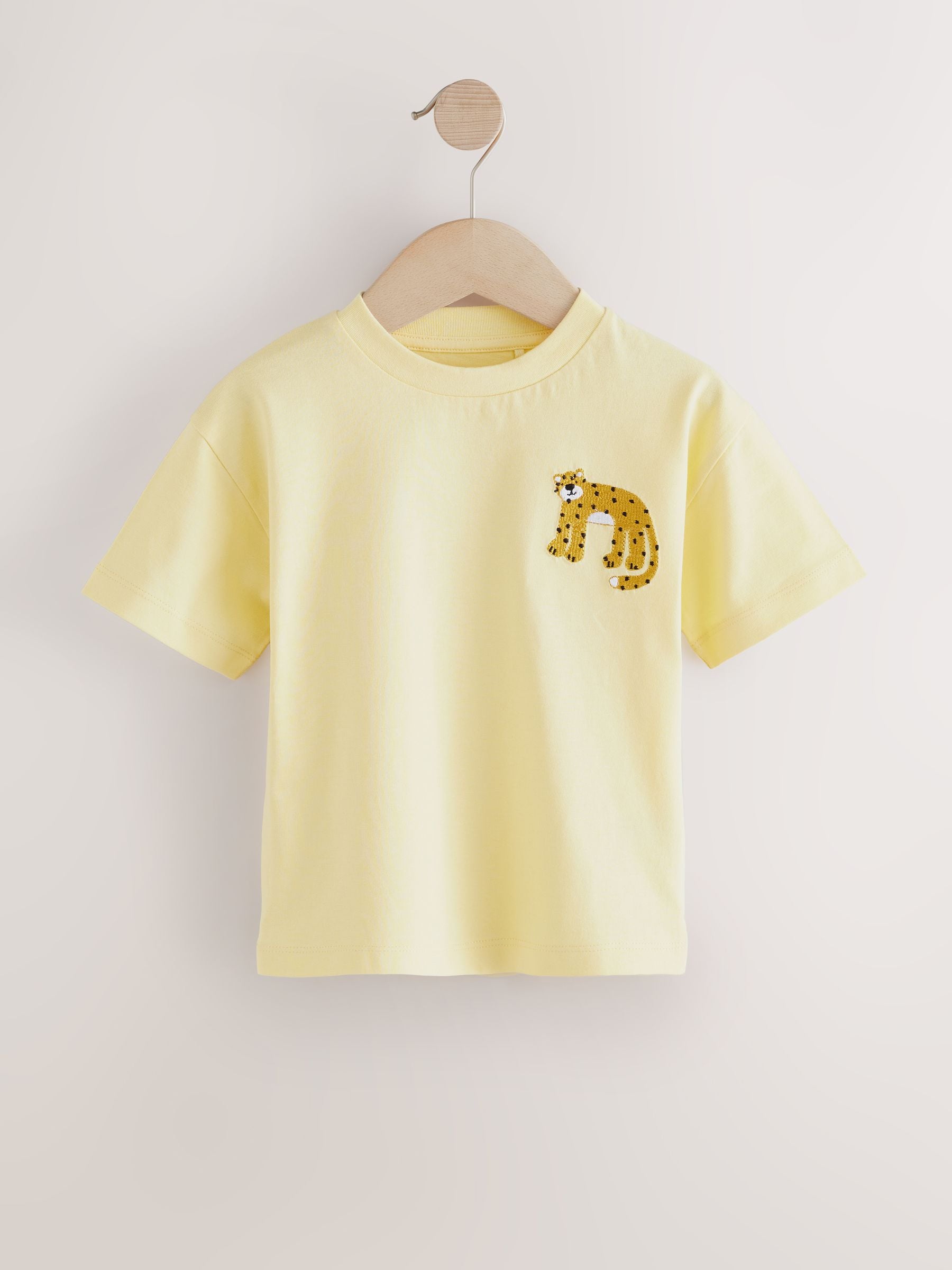 Multi Safari Animal Short Sleeve T-Shirts 4 Pack (3mths-7yrs)