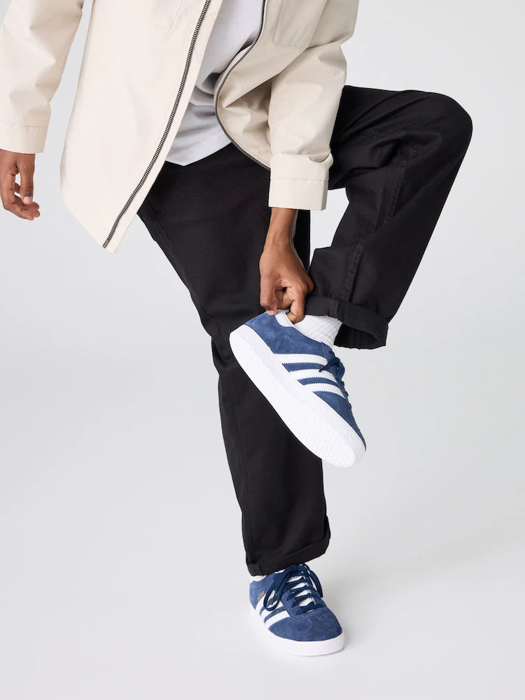 adidas Originals Navy/White Gazelle Junior Trainers