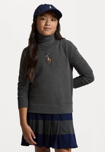 BIG PONY FLEECE SWEATSHIRT DRESS - Day dress - windsor heather