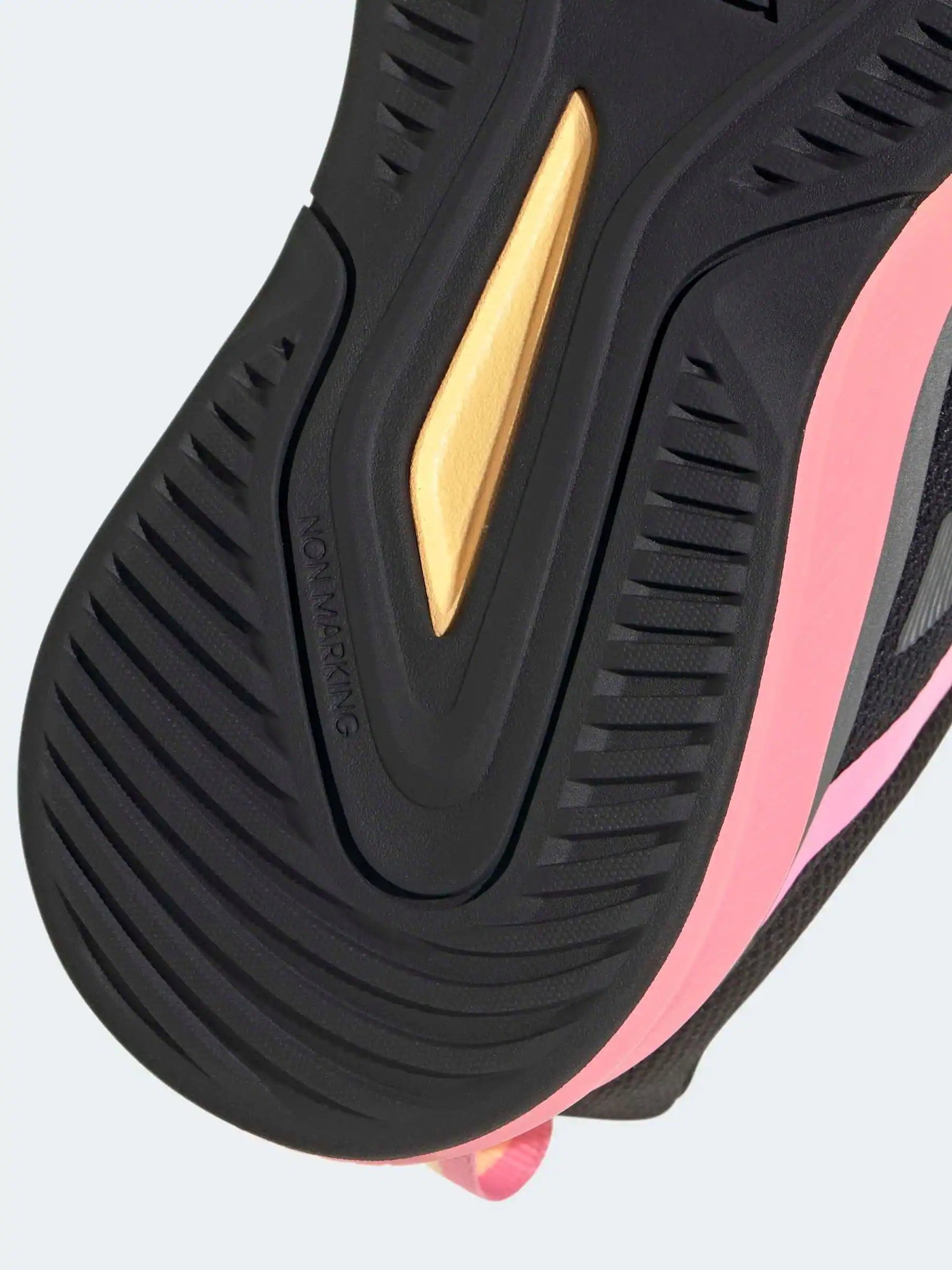 adidas Black/Pink Fortarun 4.0 Lace Junior Trainers