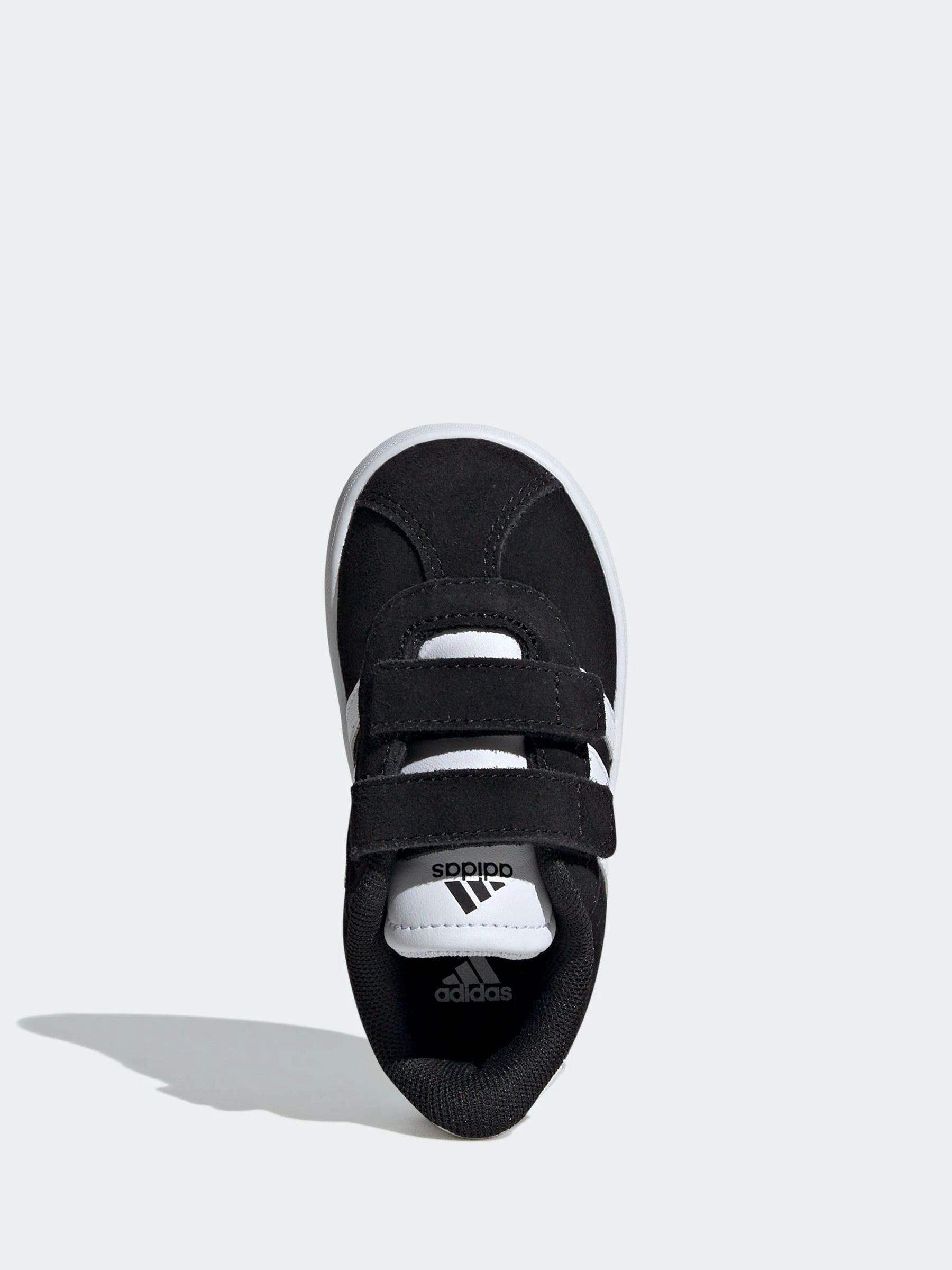 adidas Black VL Court 3.0 Hook and Loop Infant Trainers