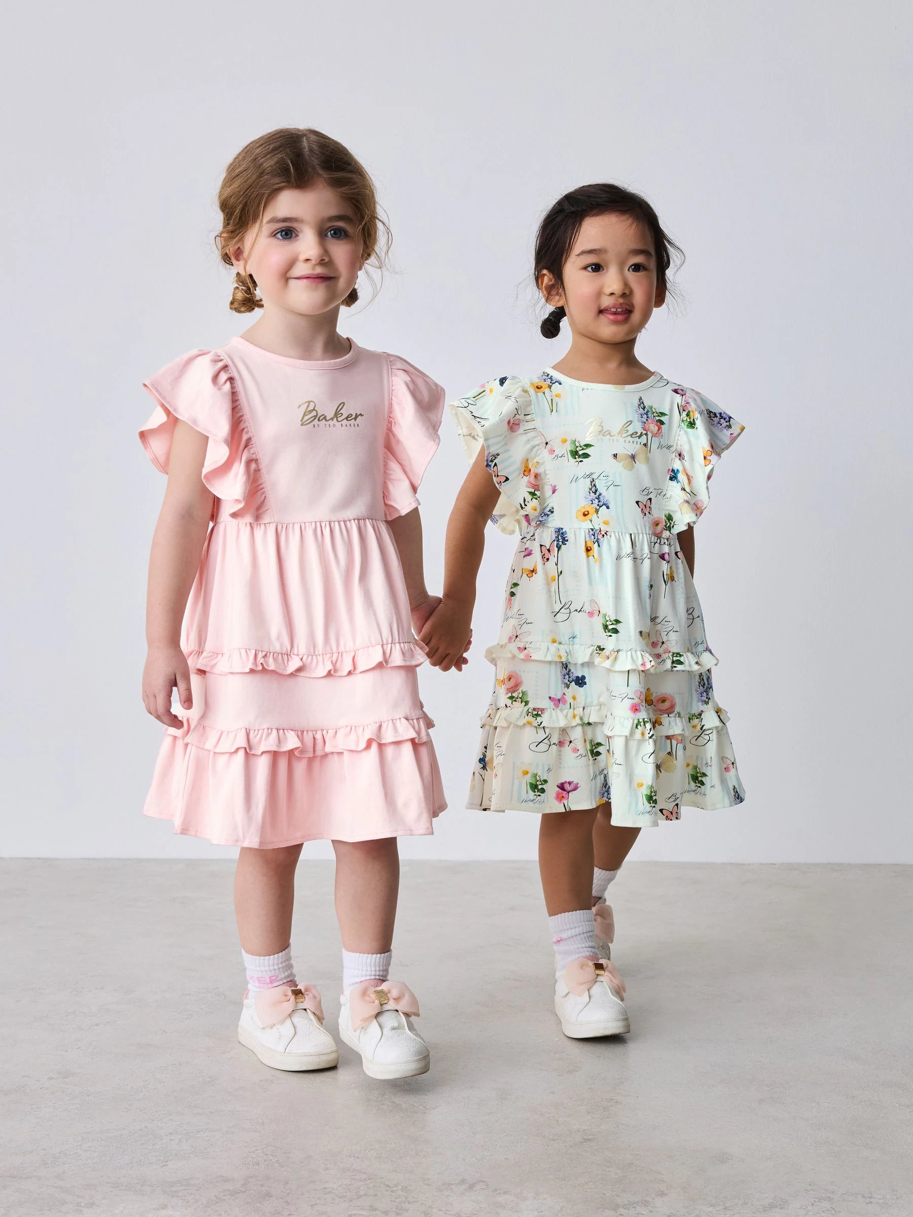 Baker by Ted Baker Printed Ruffle Jersey Dresses 2 Pack