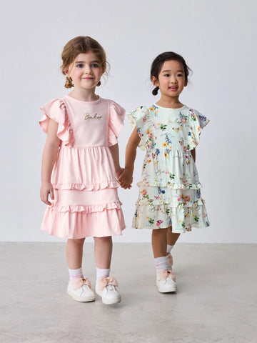 Baker by Ted Baker Printed Ruffle Jersey Dresses 2 Pack