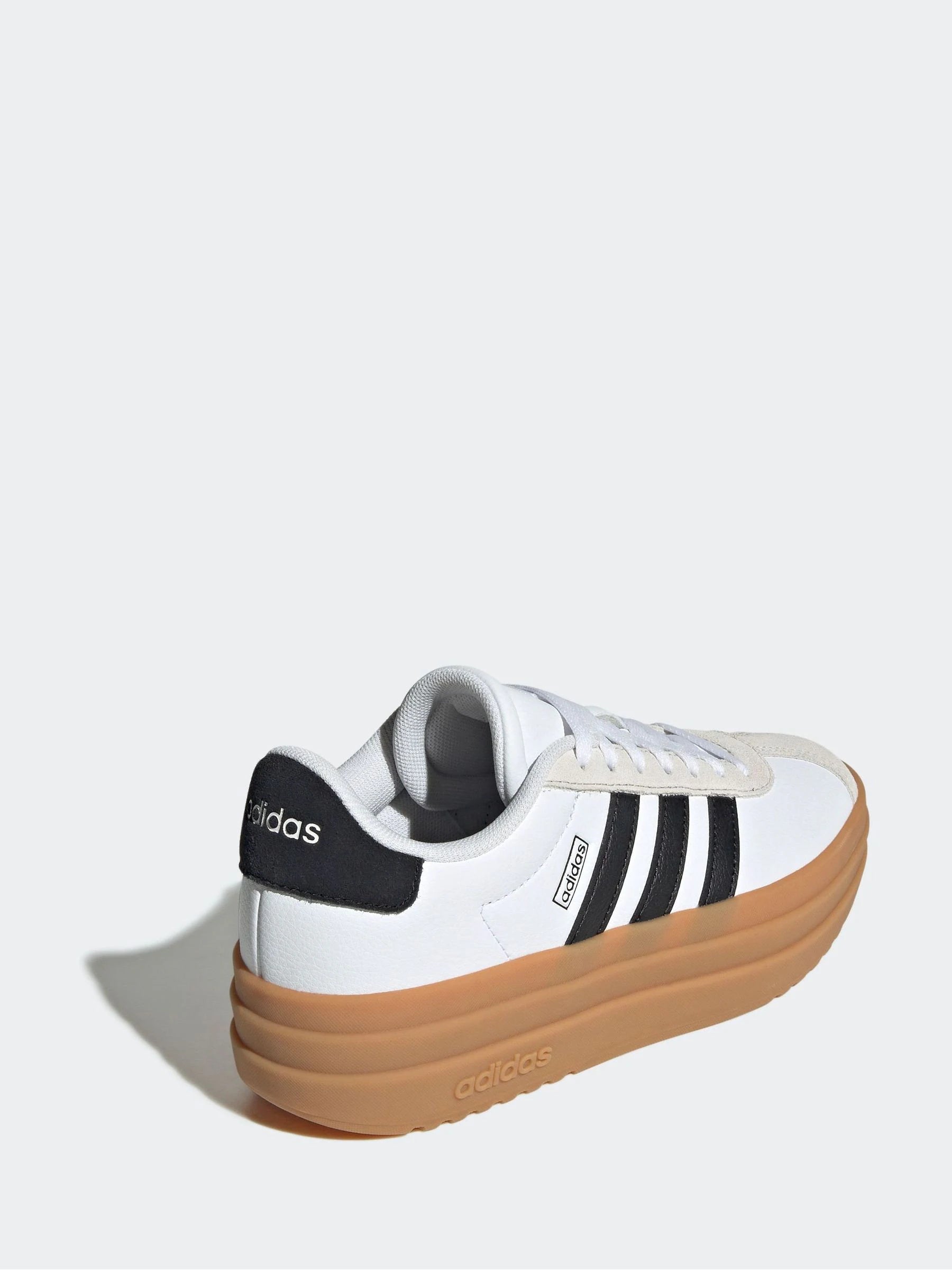 adidas White VL Court Bold Lace Junior Trainers