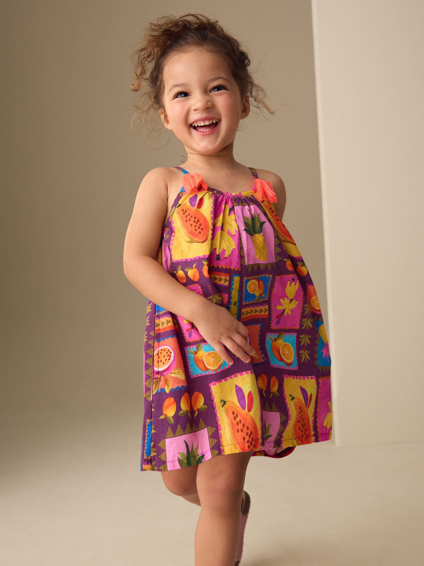 Multi Print Strappy Playsuit (3mths-10yrs)