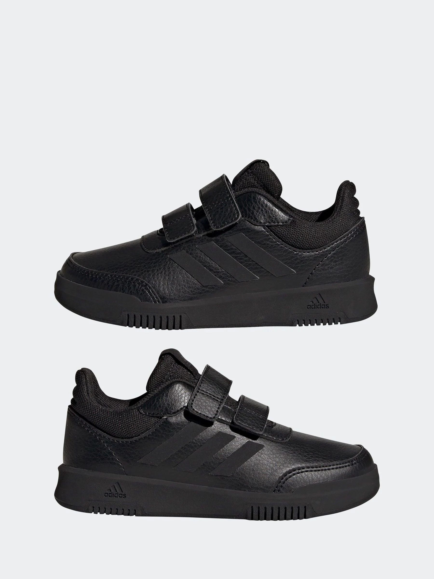adidas Black Hook and Loop Tensaur Kids Trainers