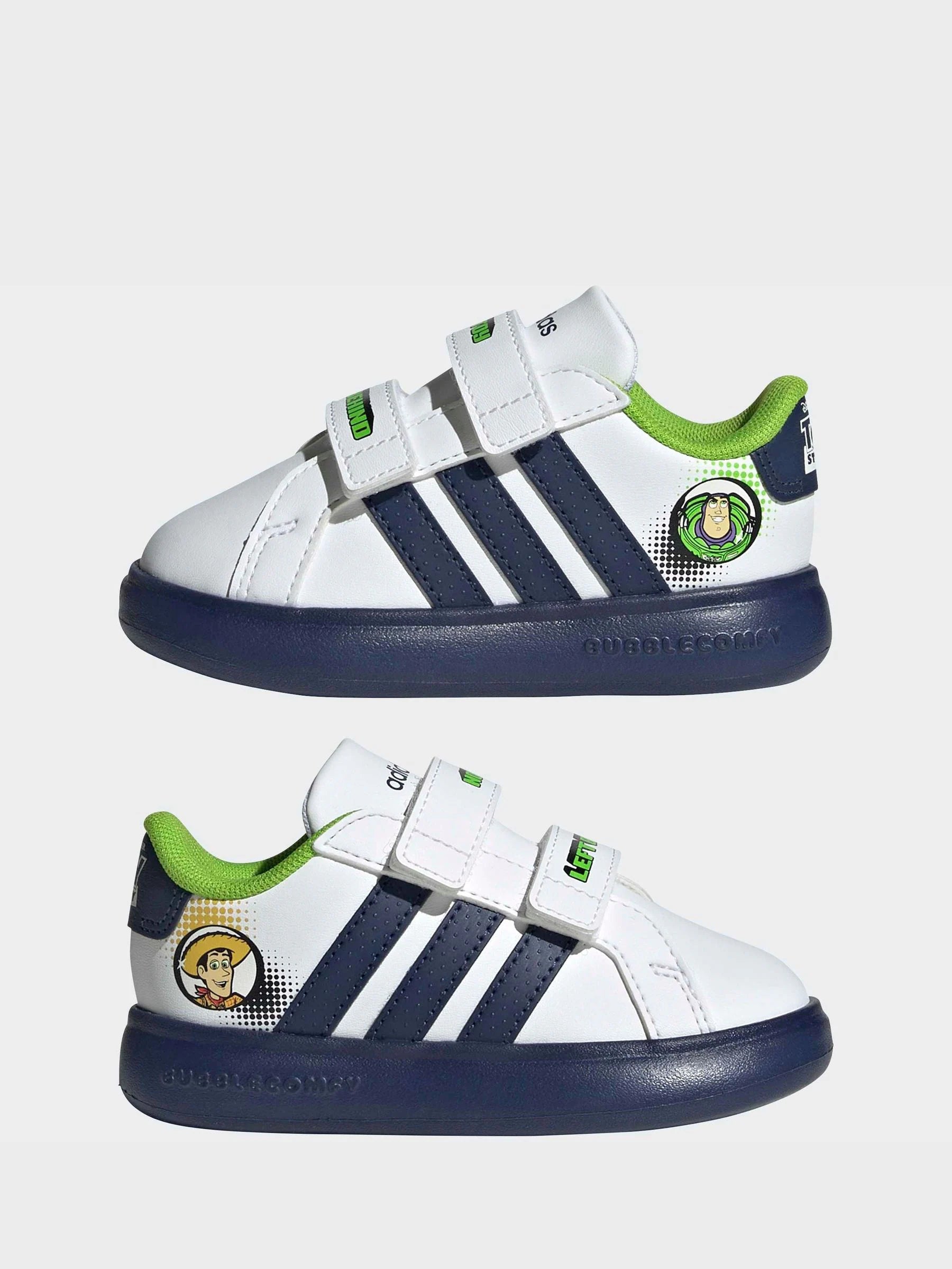 adidas White Grand Court Toy Story Trainers