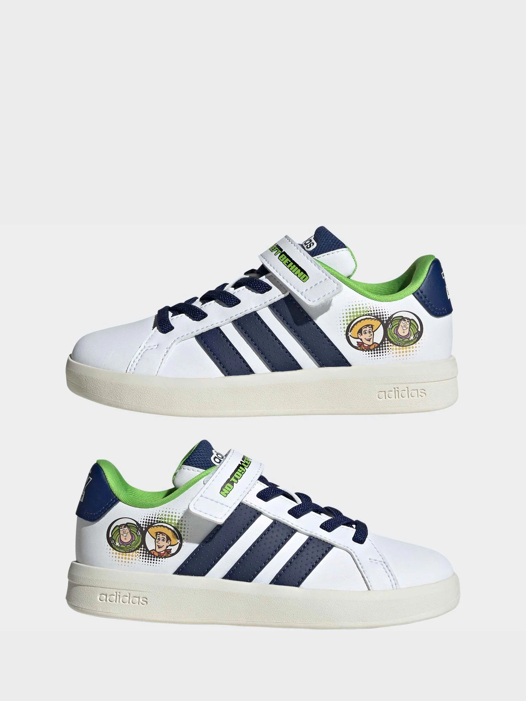 adidas White Grand Court Toy Story Elastic Laces Trainers
