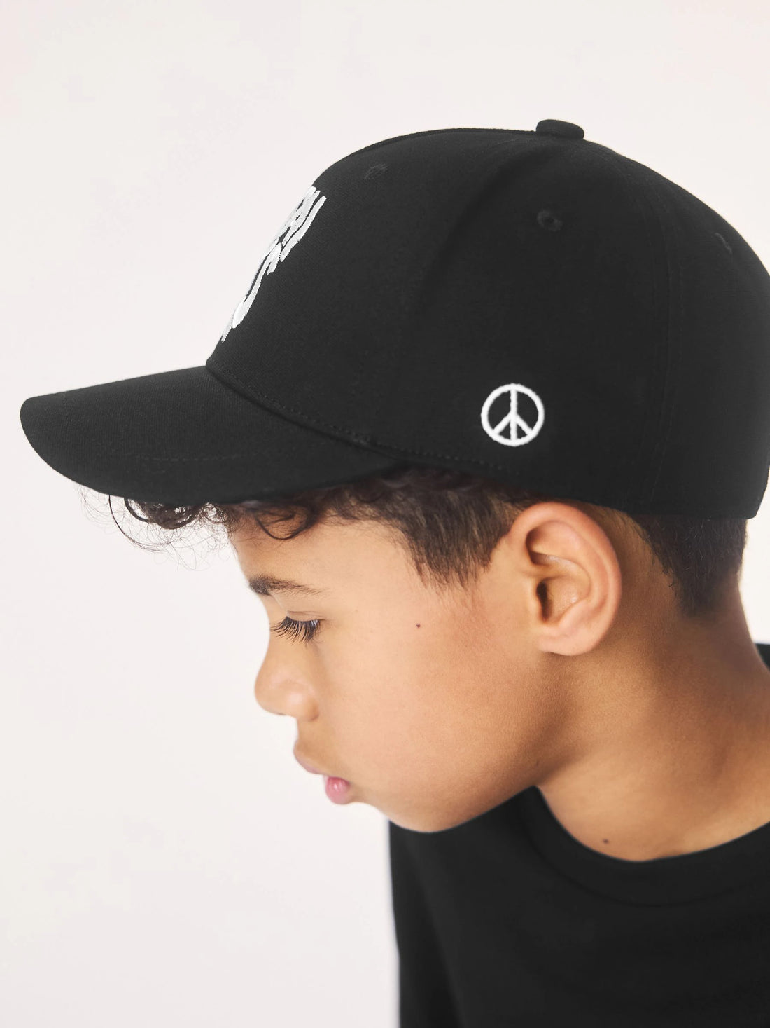 smALLSAINTS Black Logo Baseball Cap
