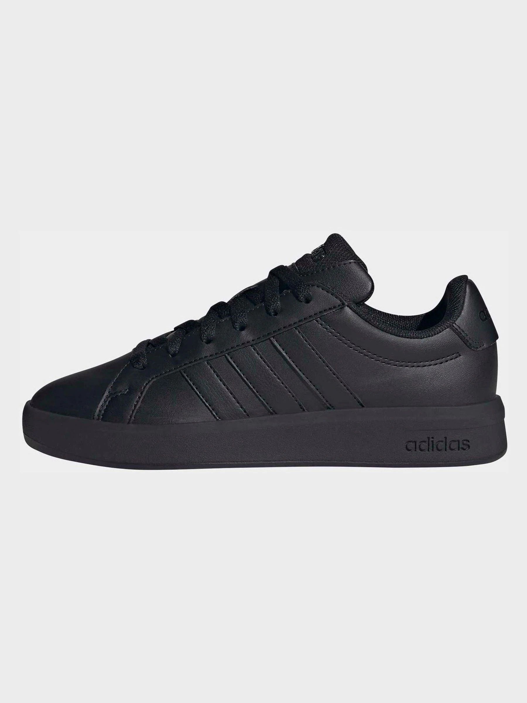 adidas Black Grand Court 3.0 Junior Trainers
