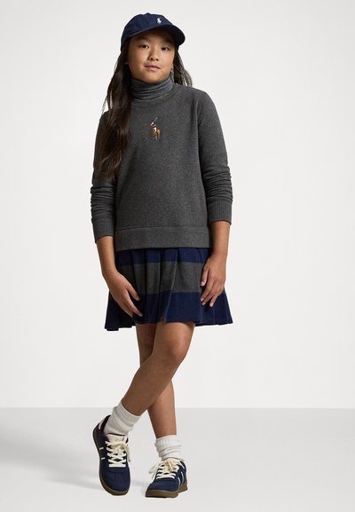 BIG PONY FLEECE SWEATSHIRT DRESS - Day dress - windsor heather